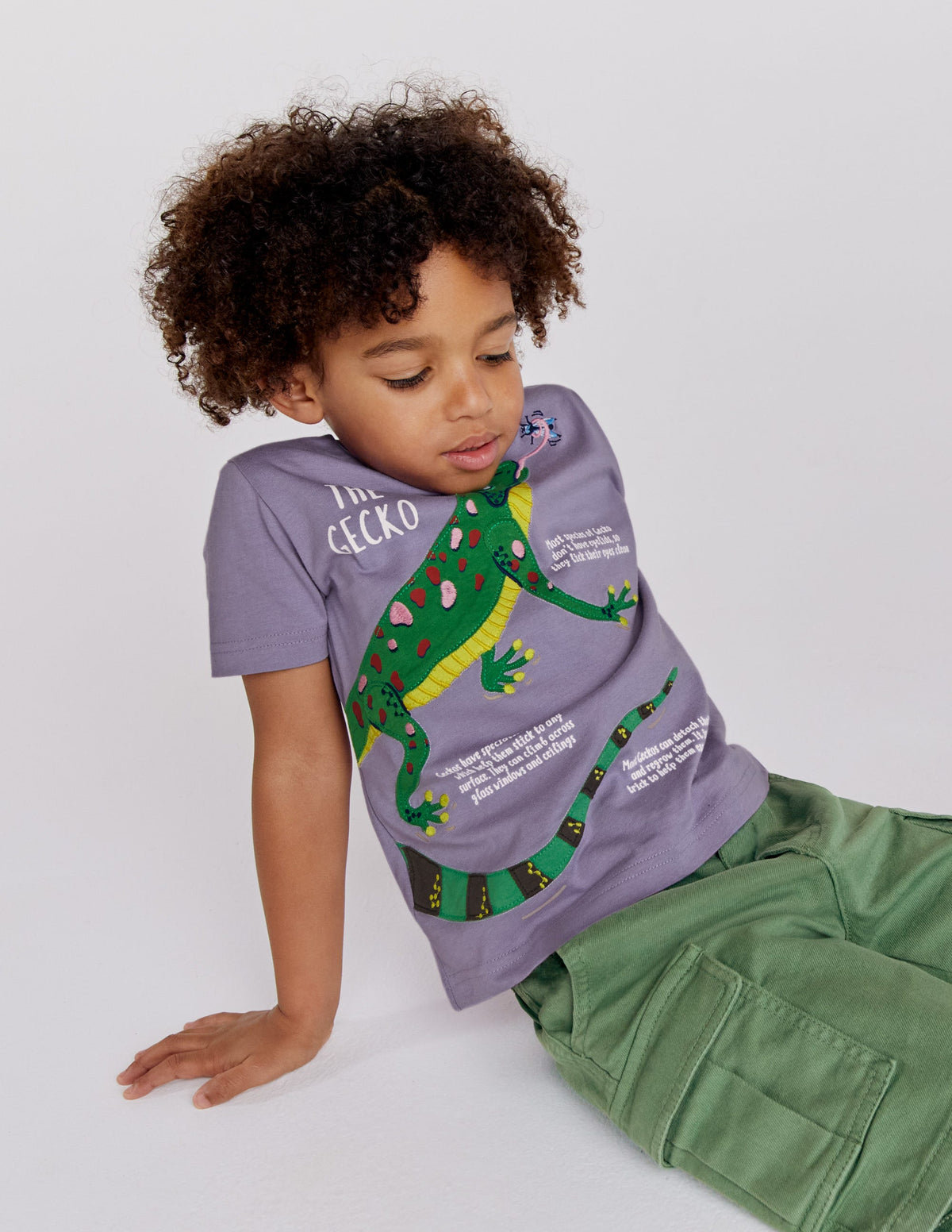 Animal Facts T-shirt-Misty Lavender Lizard-4