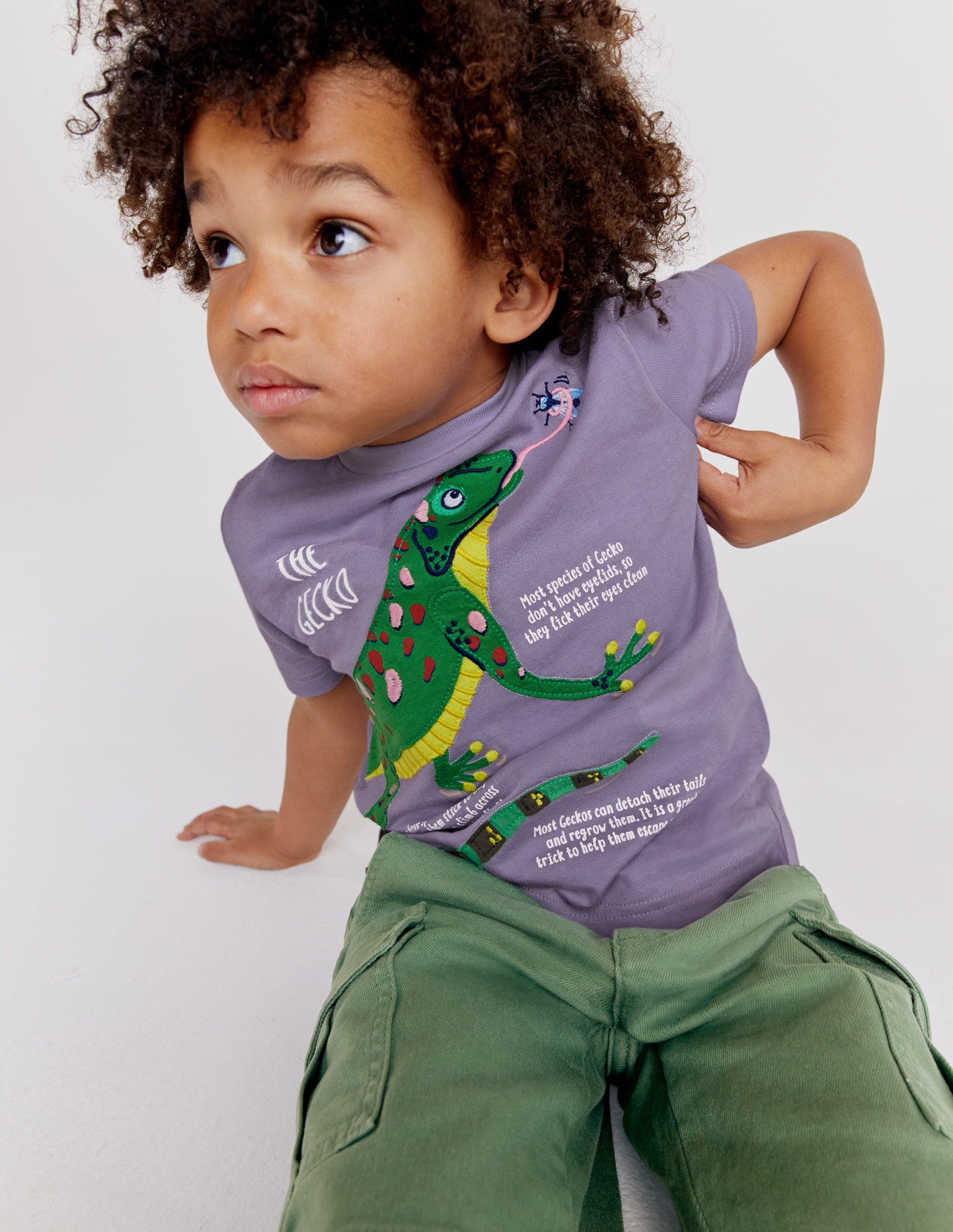 Animal Facts T-shirt-Misty Lavender Lizard-7