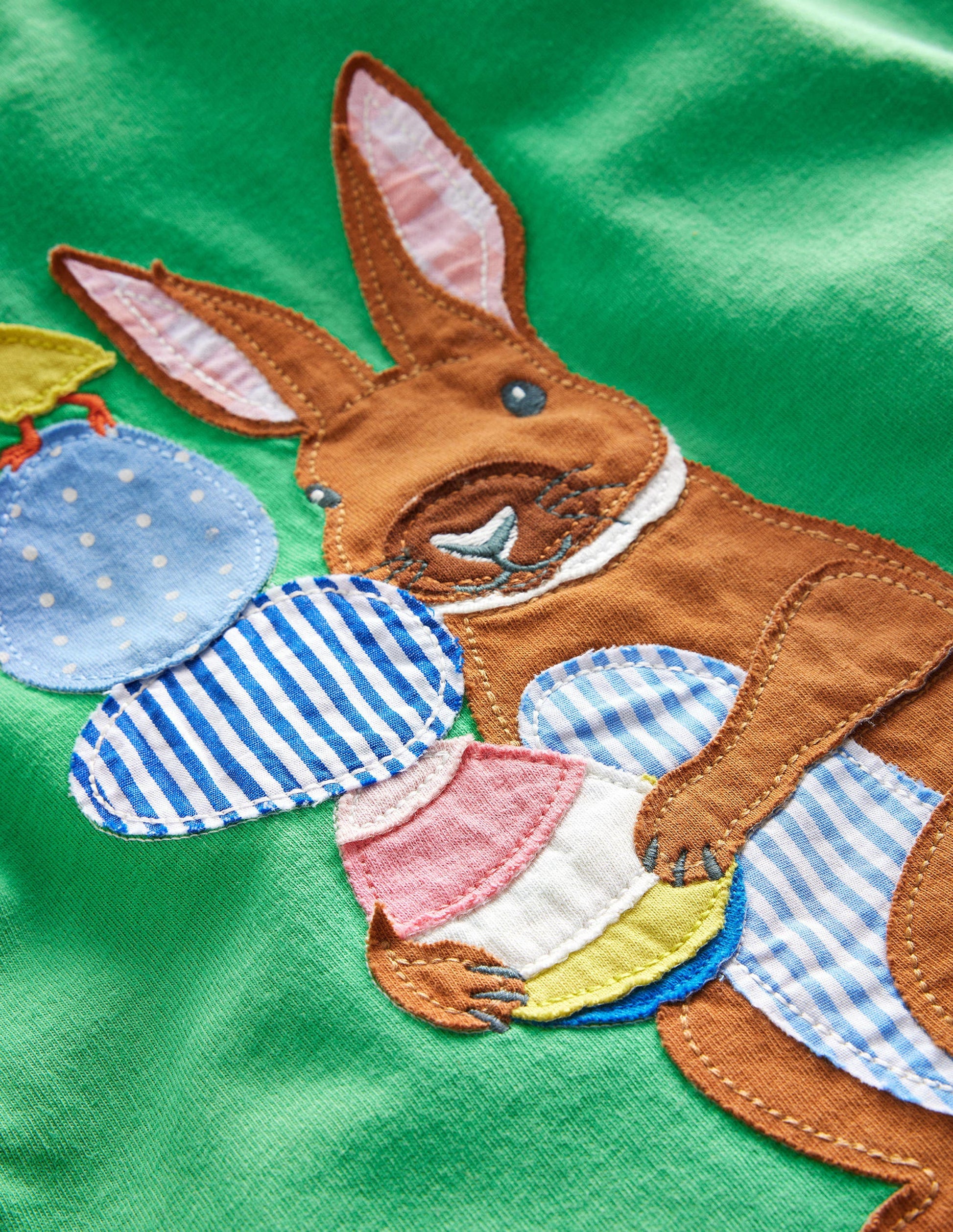 Easter Appliqué T-shirt-Aloe Green Easter-3
