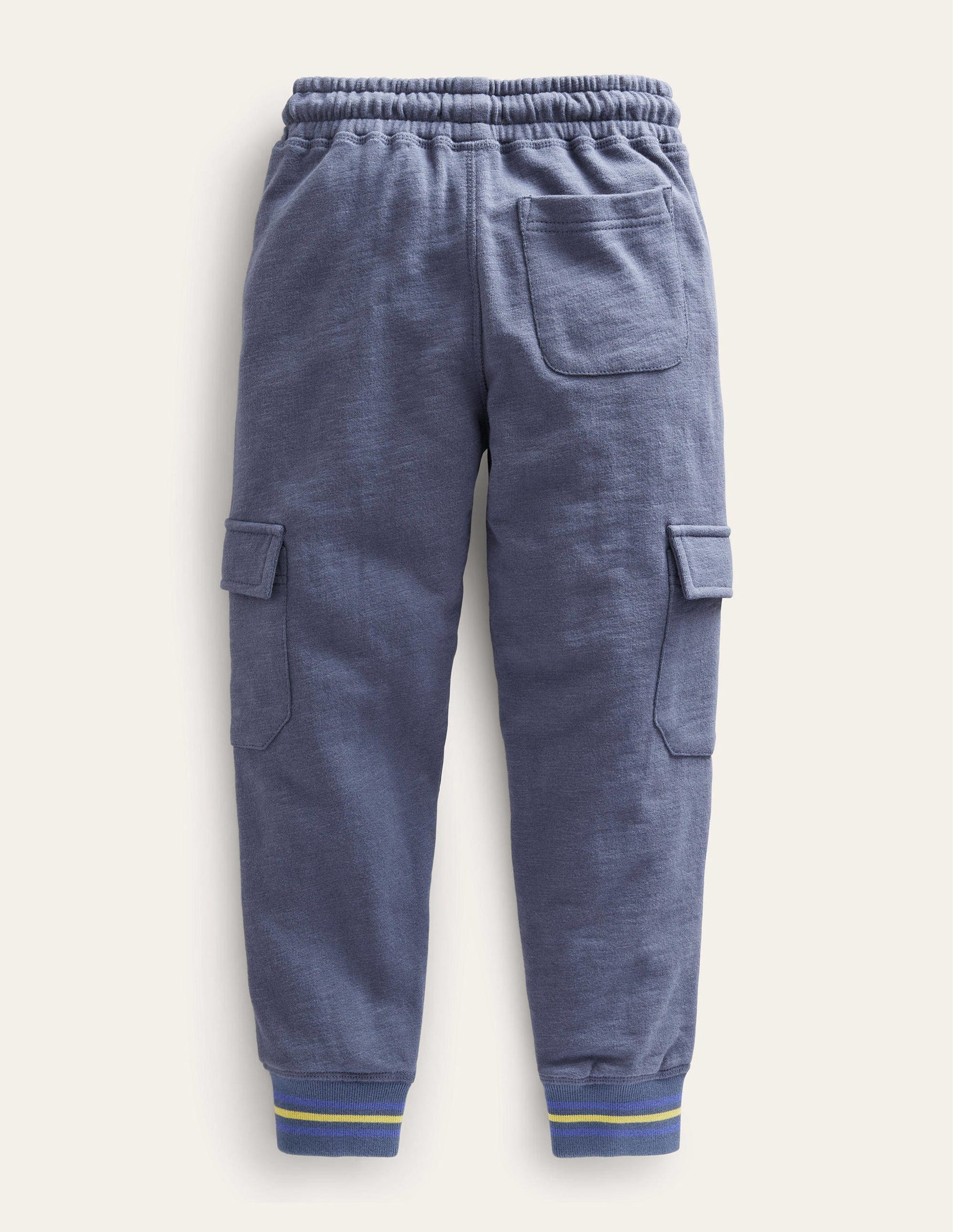 Slub Cargo Joggers-Robot Blue-2