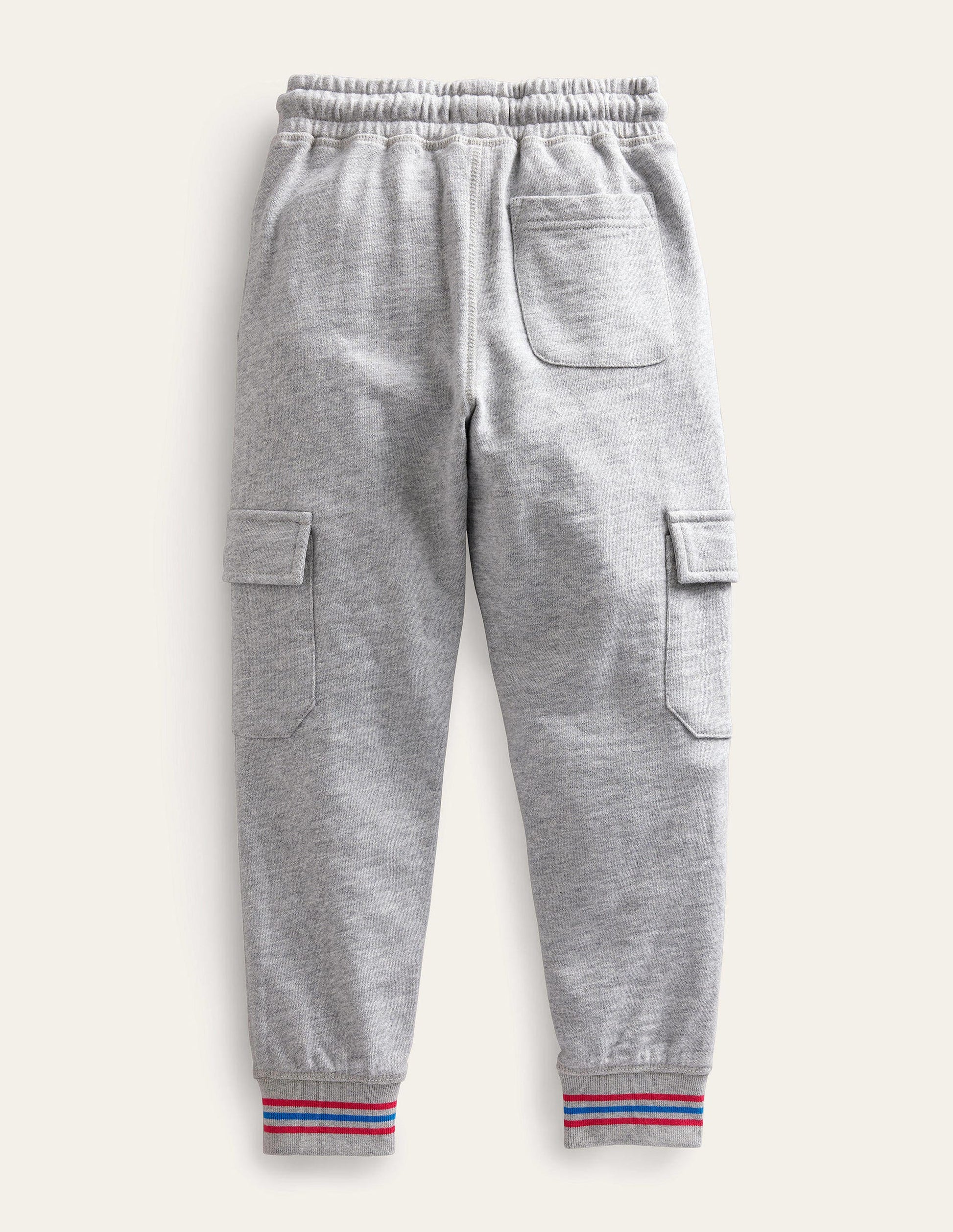 Slub Cargo Joggers-Grey Marl-2