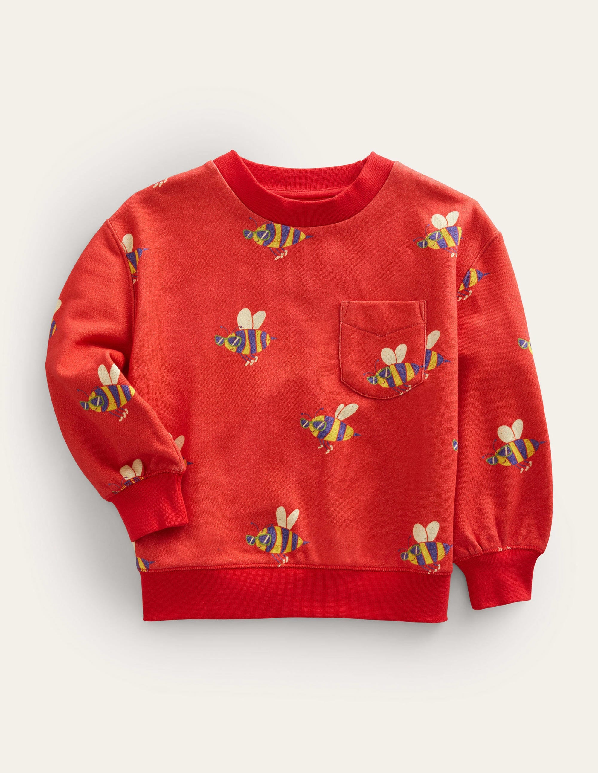 Printed Sweatshirt-Jam  Red Dude Bees - Image 1
