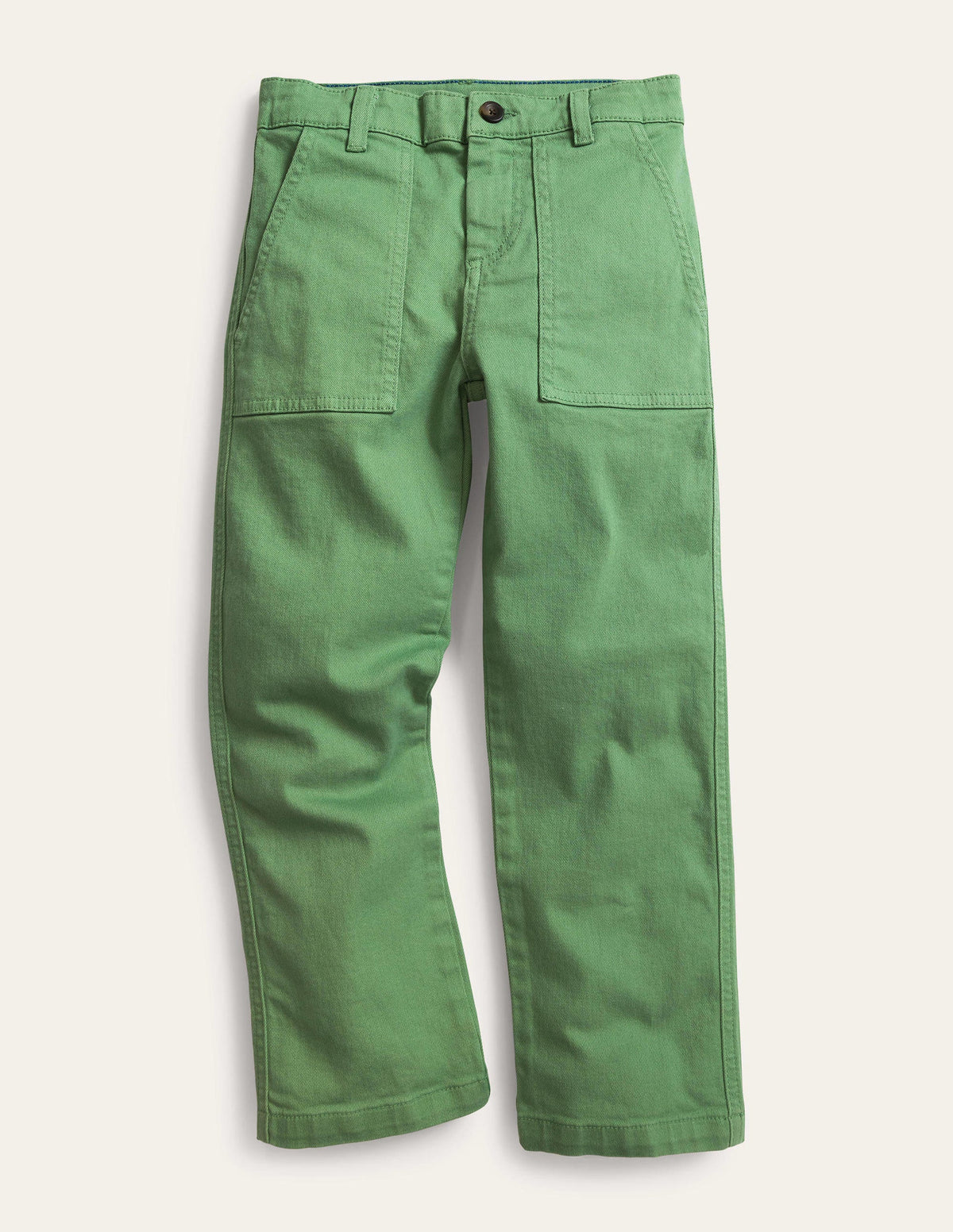 Relaxed Pocket Pants-Deep Grass Green-1