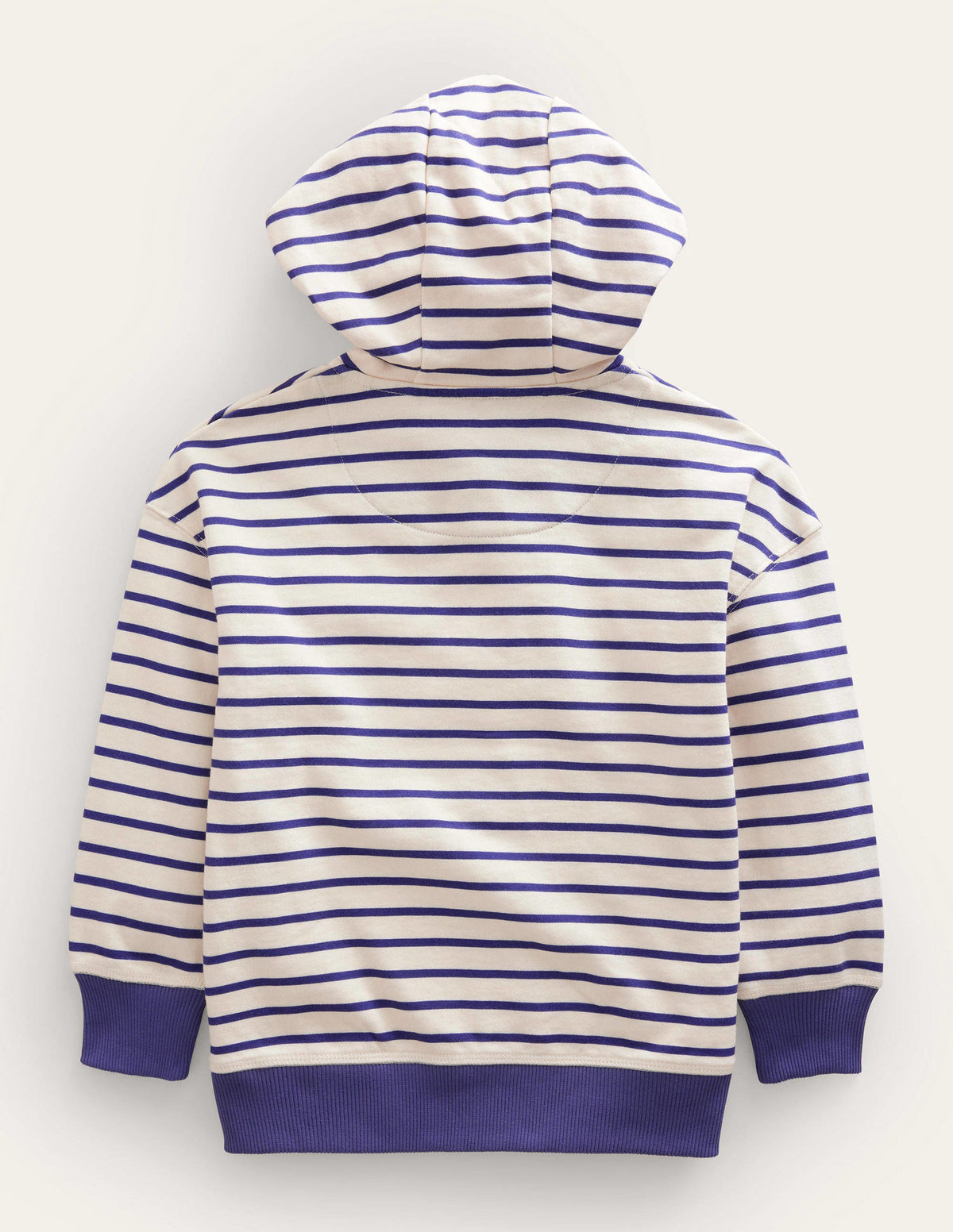 Jersey Stripy Hoodie-Starboard/Ivory - Image 2