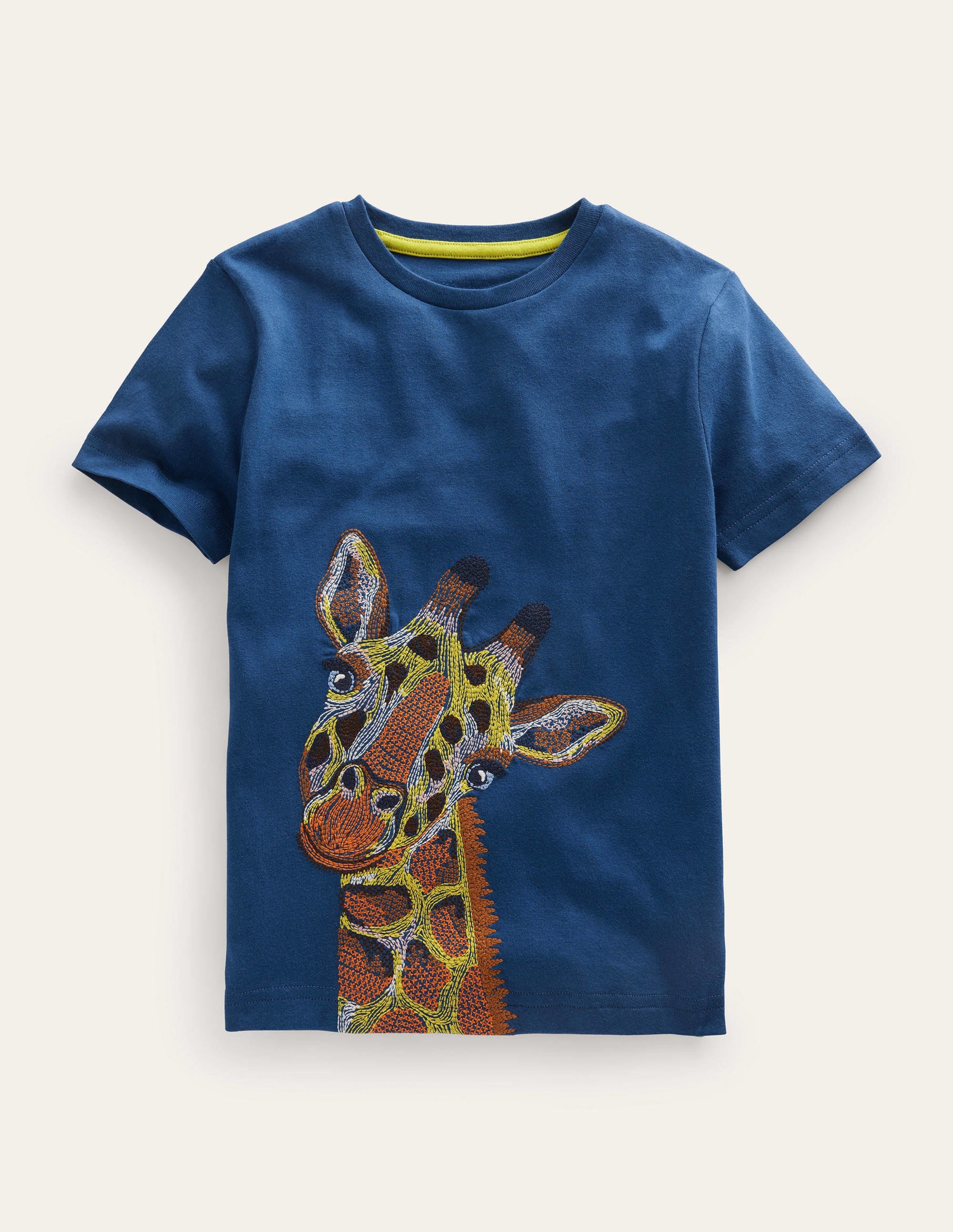 Superstitch T-shirt-Sapphire Blue Giraffe - Image 1