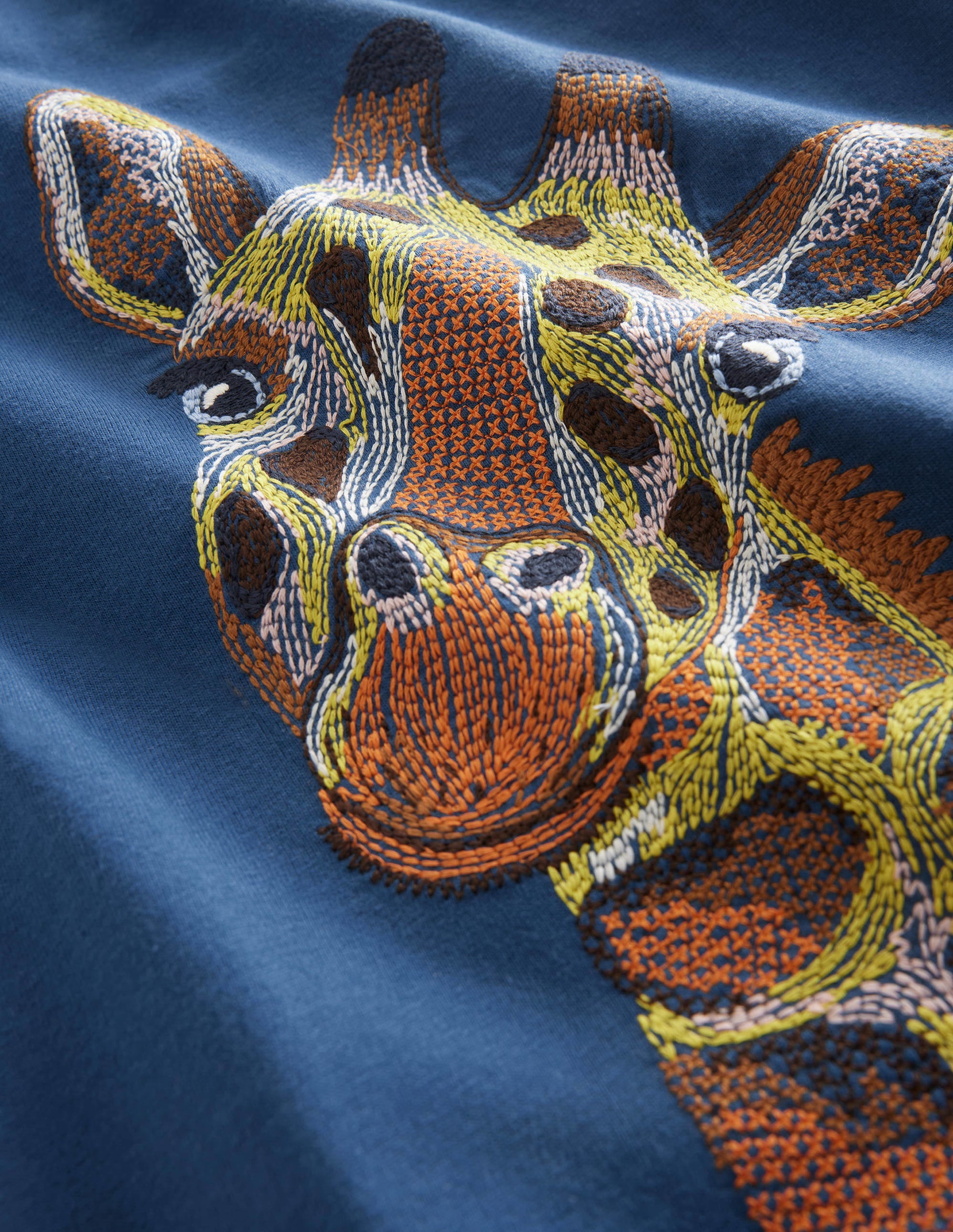 Superstitch T-shirt-Sapphire Blue Giraffe - Image 3