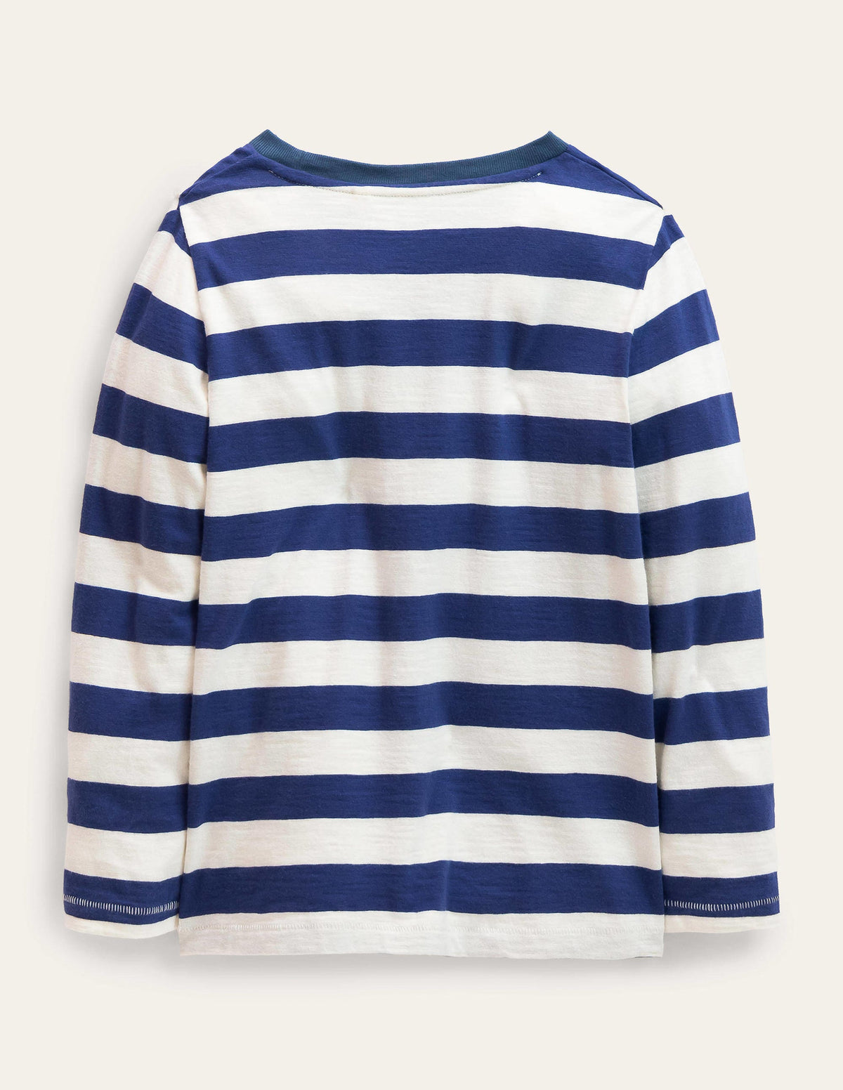 Long-sleeved Washed T-shirt-Starboard/Vanilla Pod-2