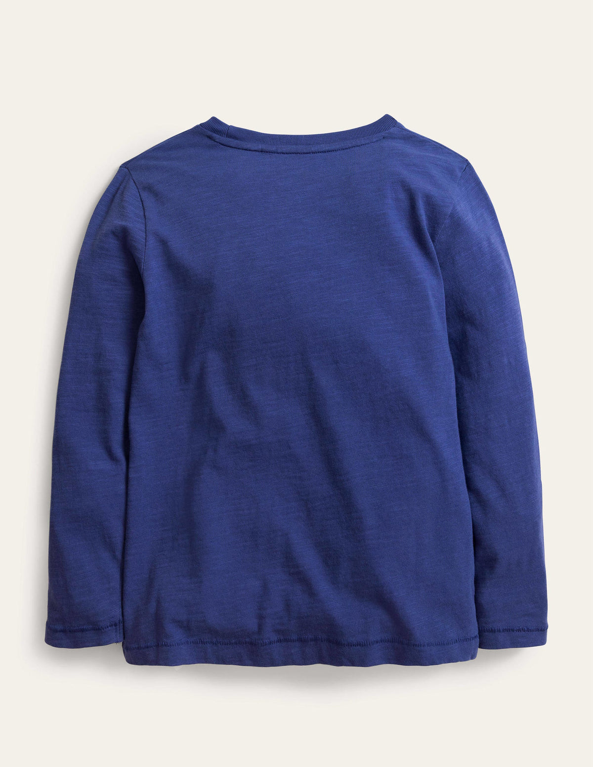 Long-sleeved Washed T-shirt-Starboard Blue-2