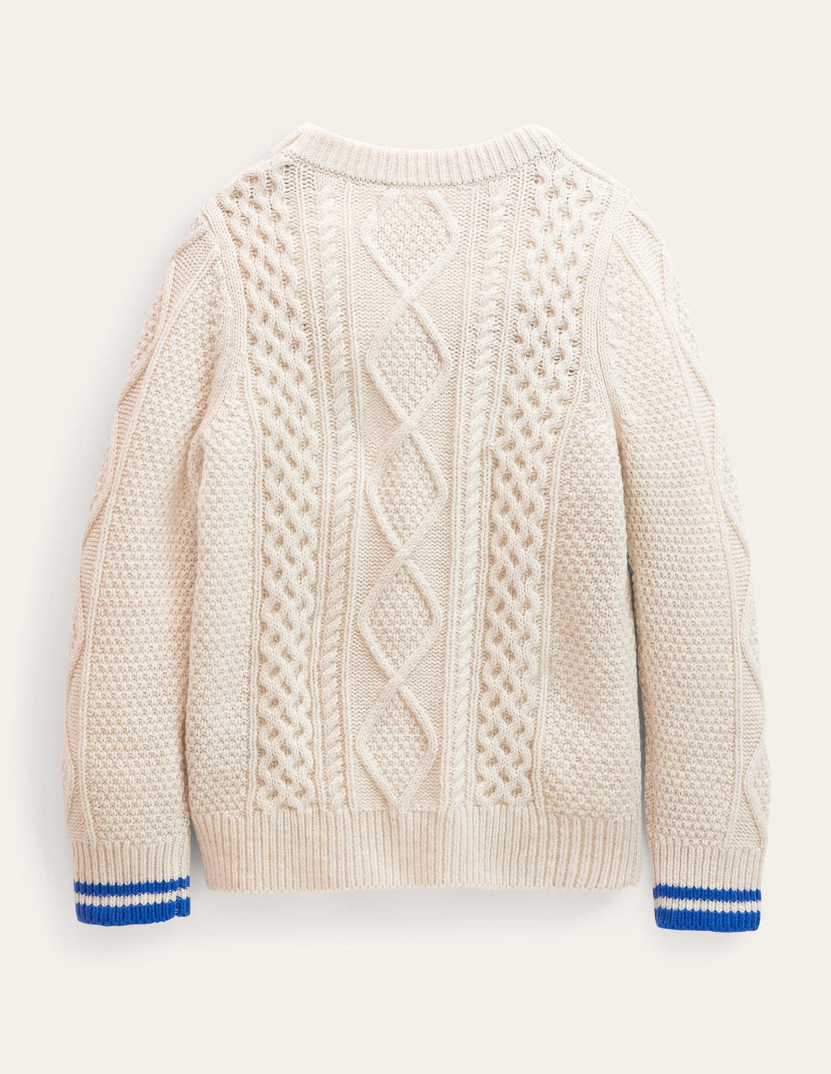 Cable Sweater-Ecru Marl - Image 2