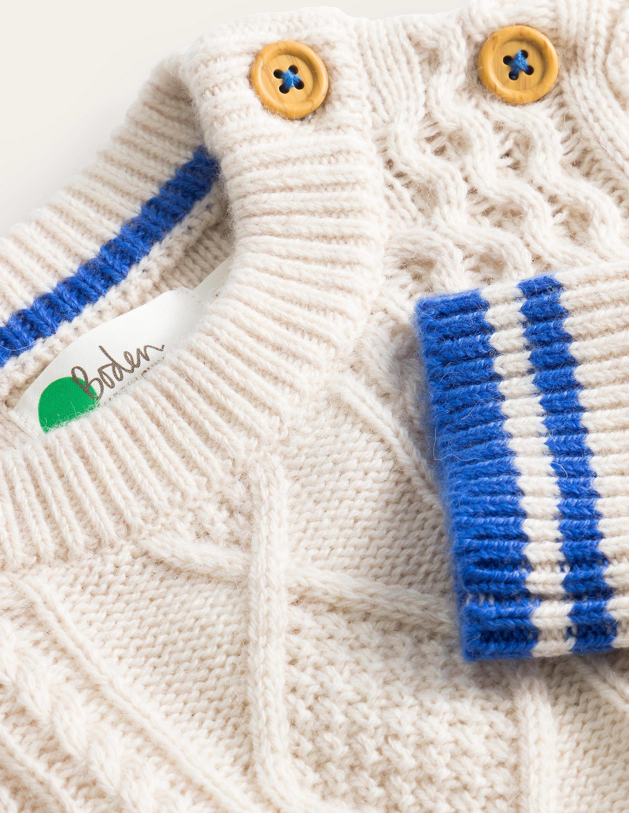 Cable Sweater-Ecru Marl - Image 3