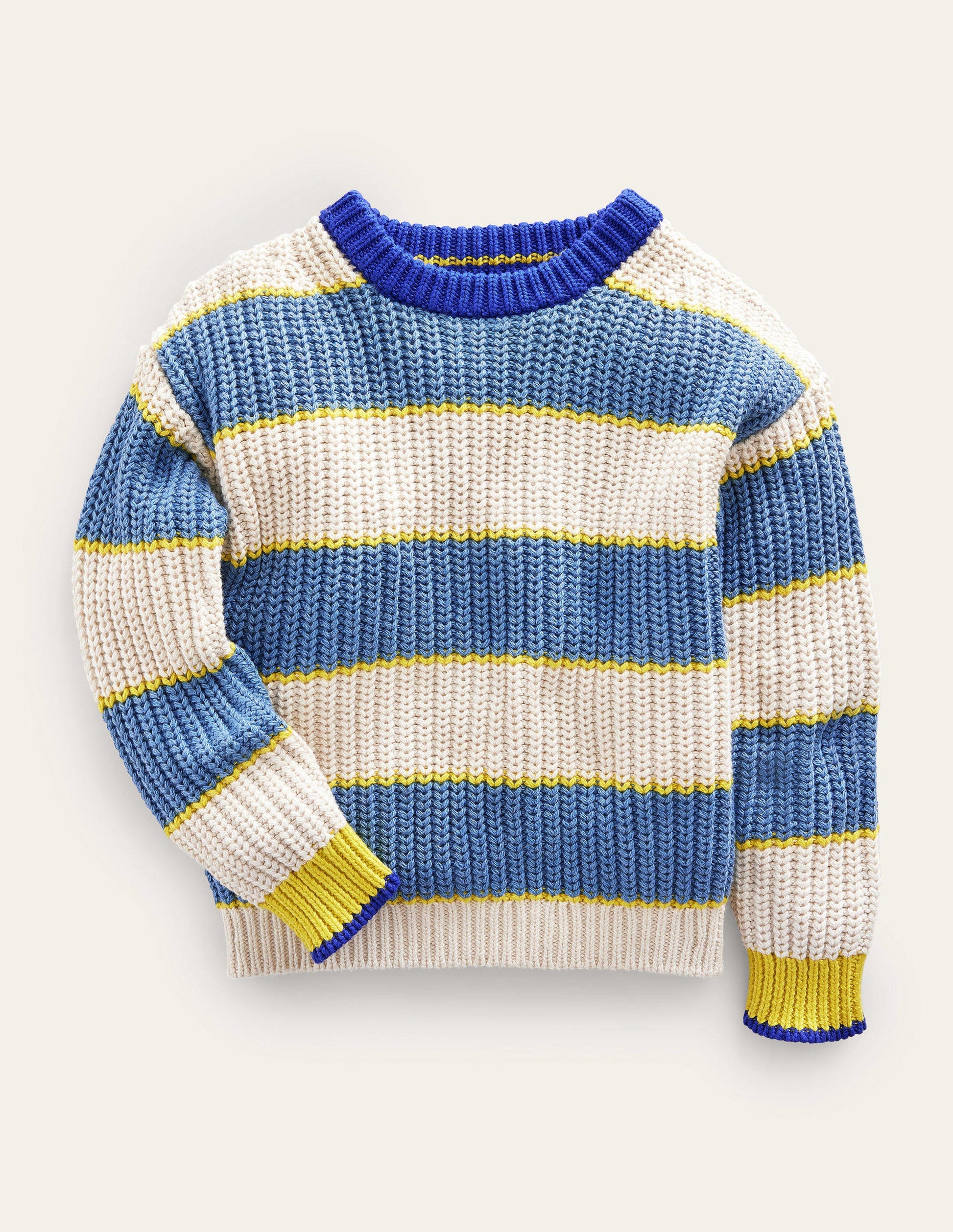 Dropped Shoulder Rib Jumper-Multi-1