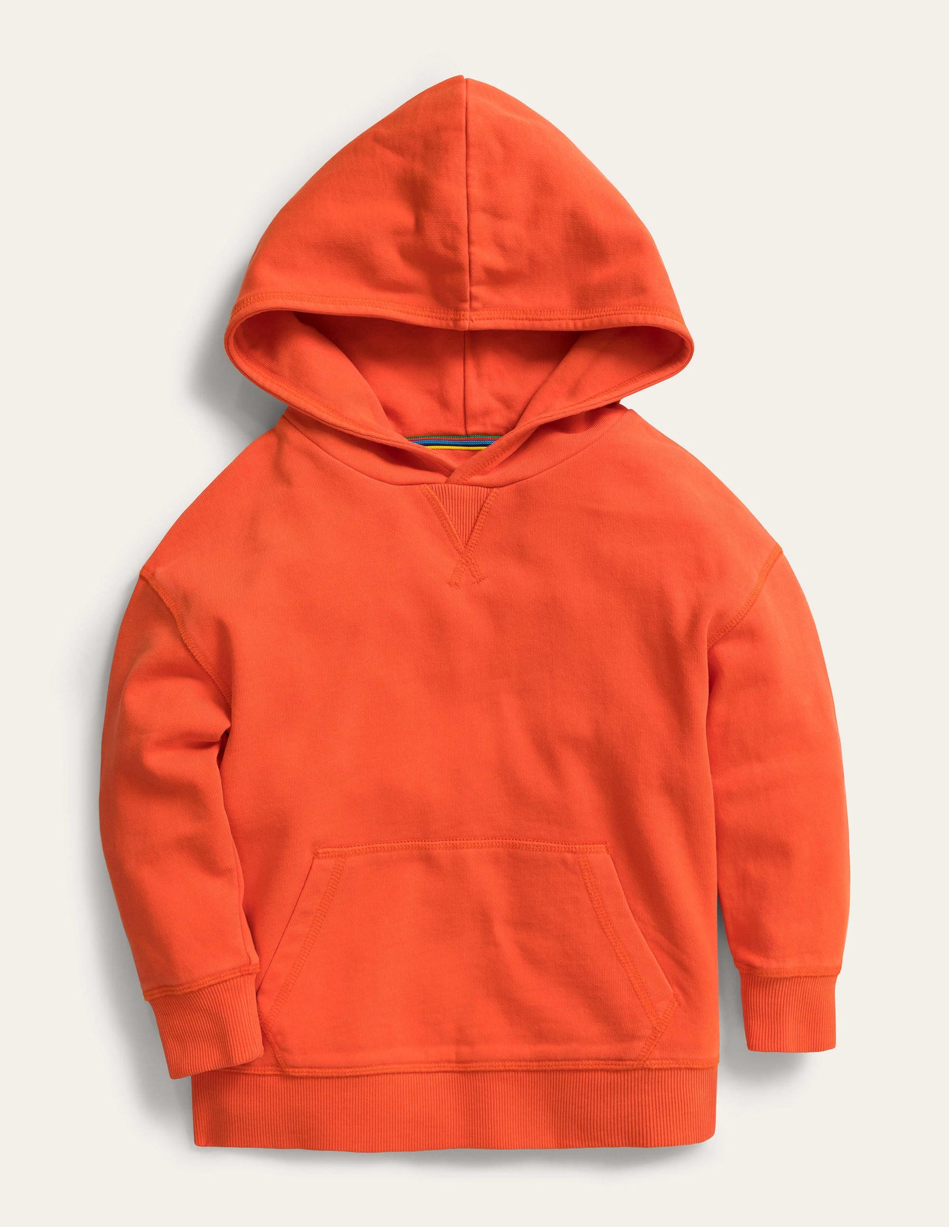 Garment Dye Hoodie-Mandarin Orange-1
