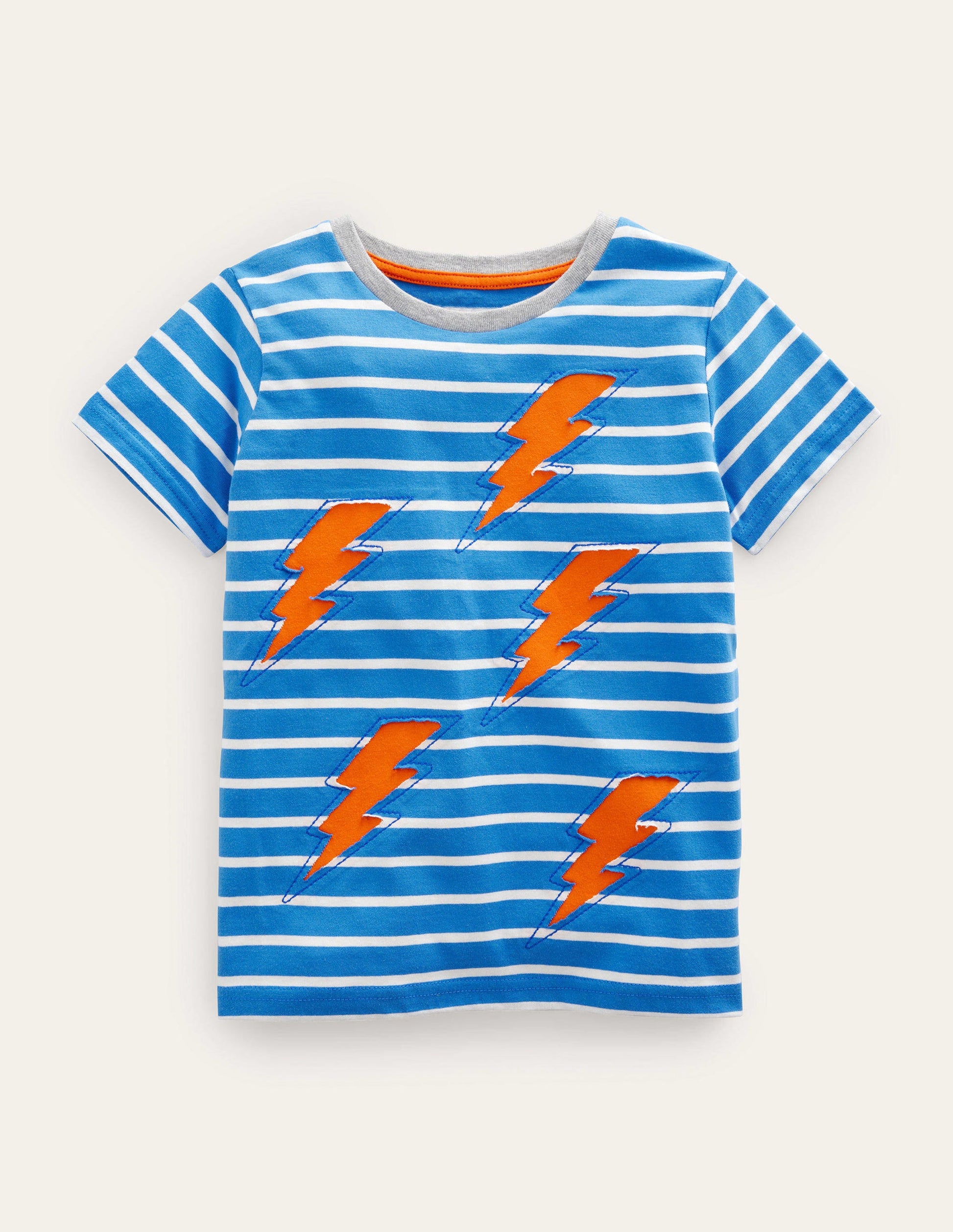 Reverse Appliqué T-shirt-Cabana Blue/Ivory Lightening-1