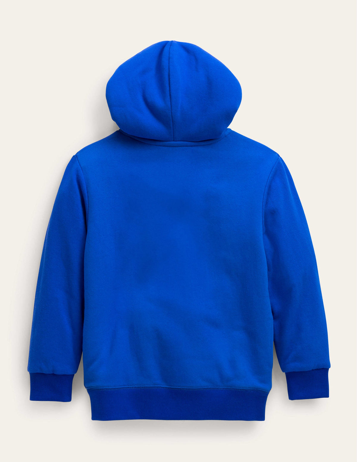 Shaggy-lined Shark Hoodie-Bluing Blue Shark - Image 2