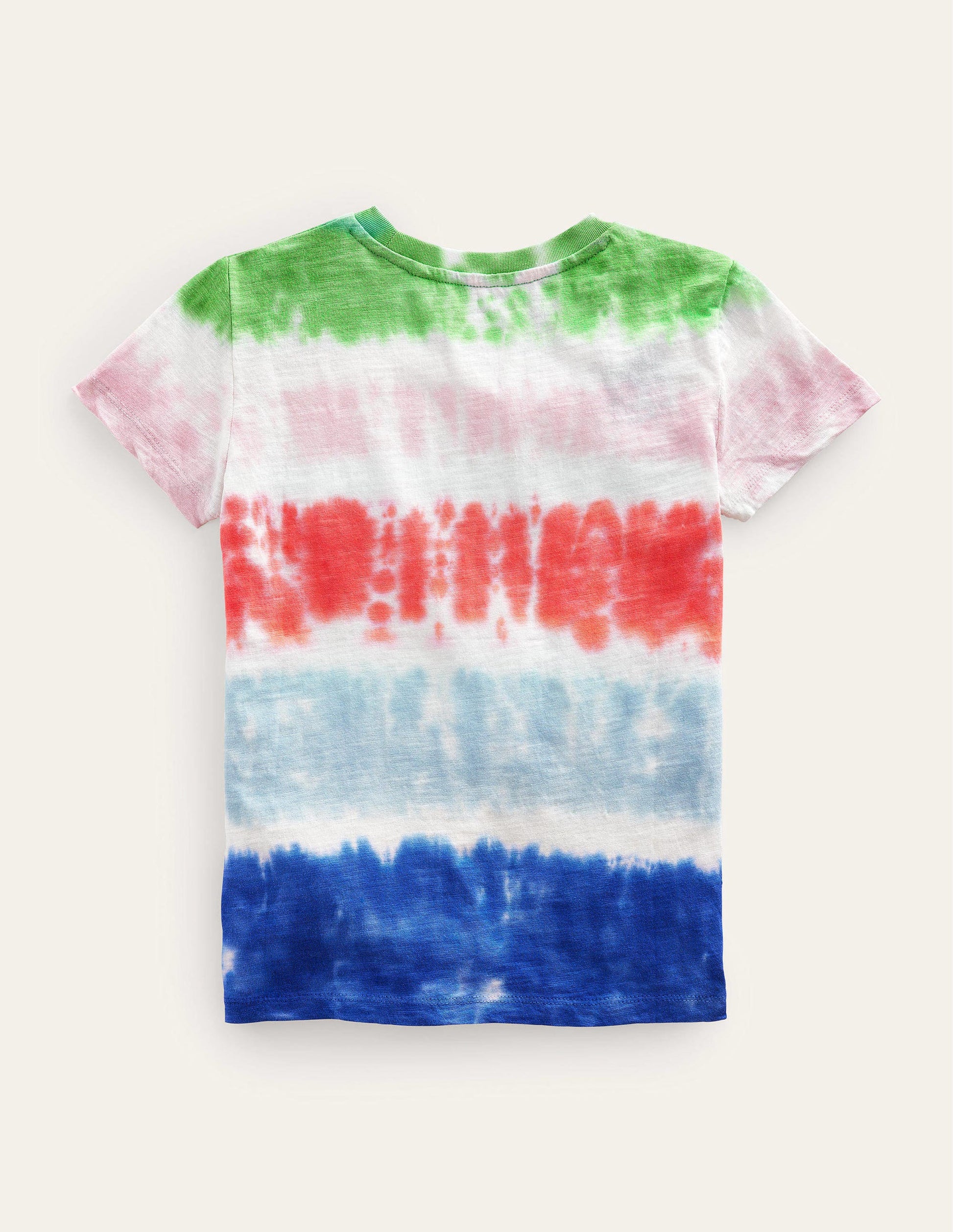 Printed Washed Slub T-shirt-Jam/Penzance/Safari Green-2