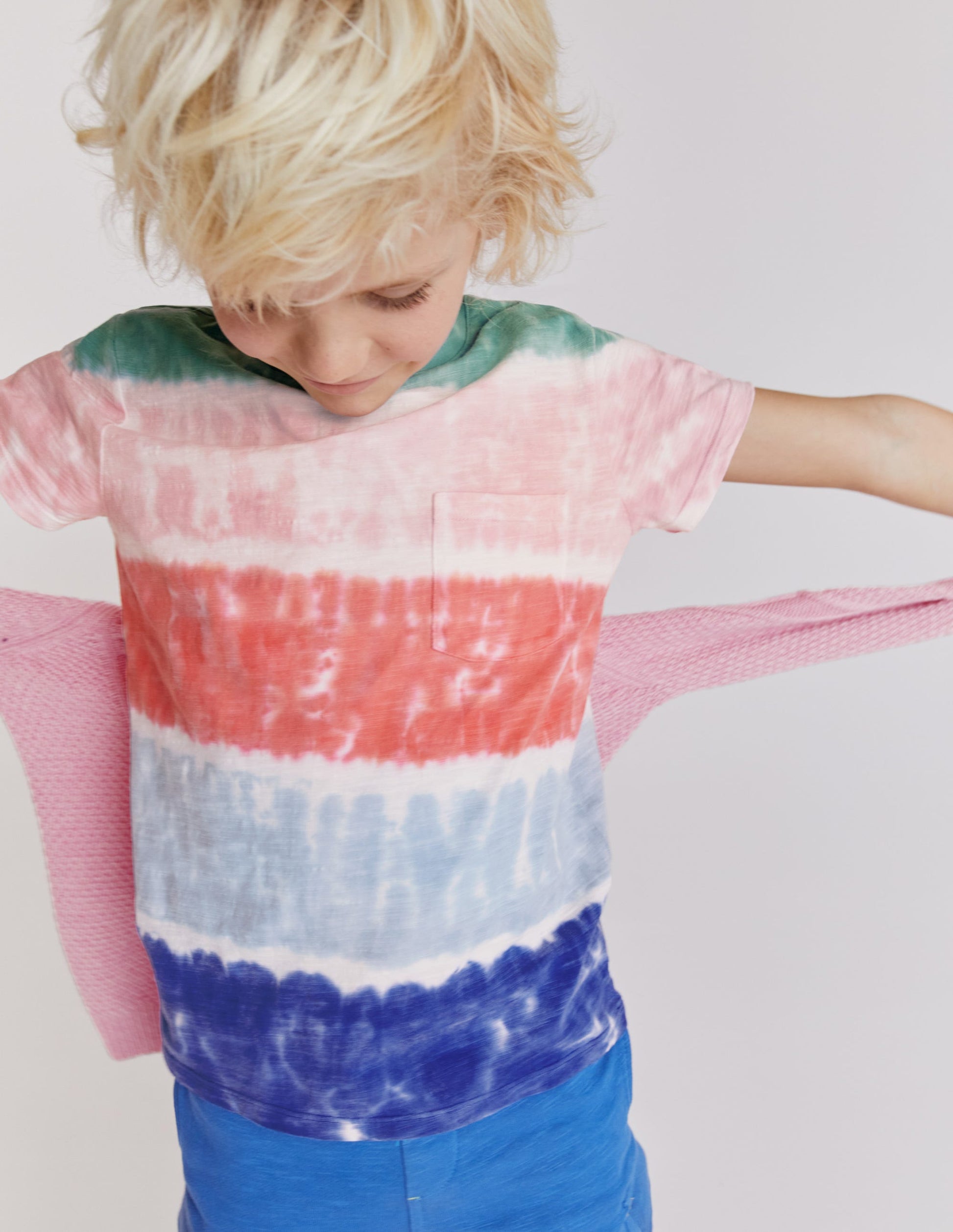 Printed Washed Slub T-shirt-Jam/Penzance/Safari Green-4