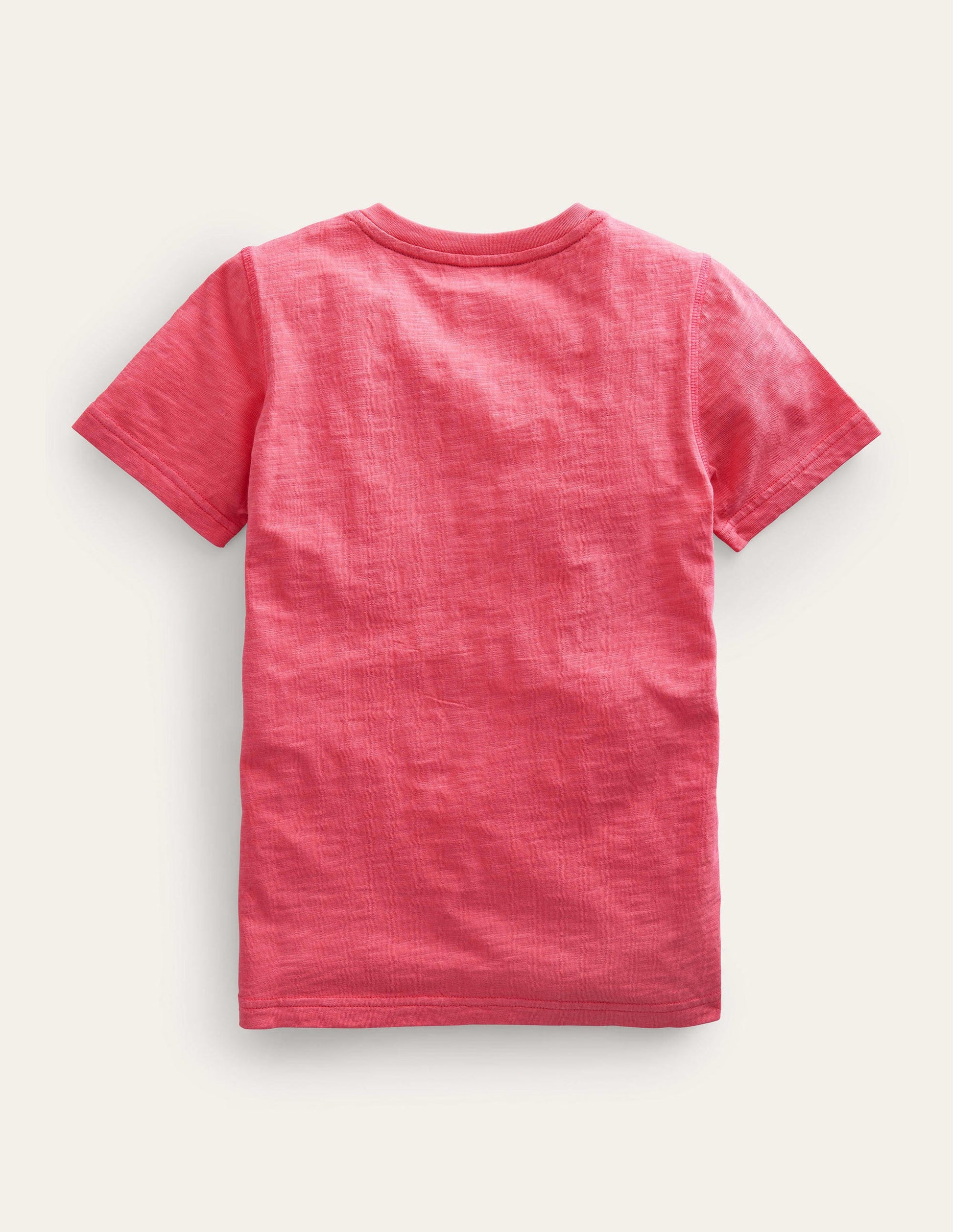 Washed Cotton Henley T-shirt-Lollipop Pink-2