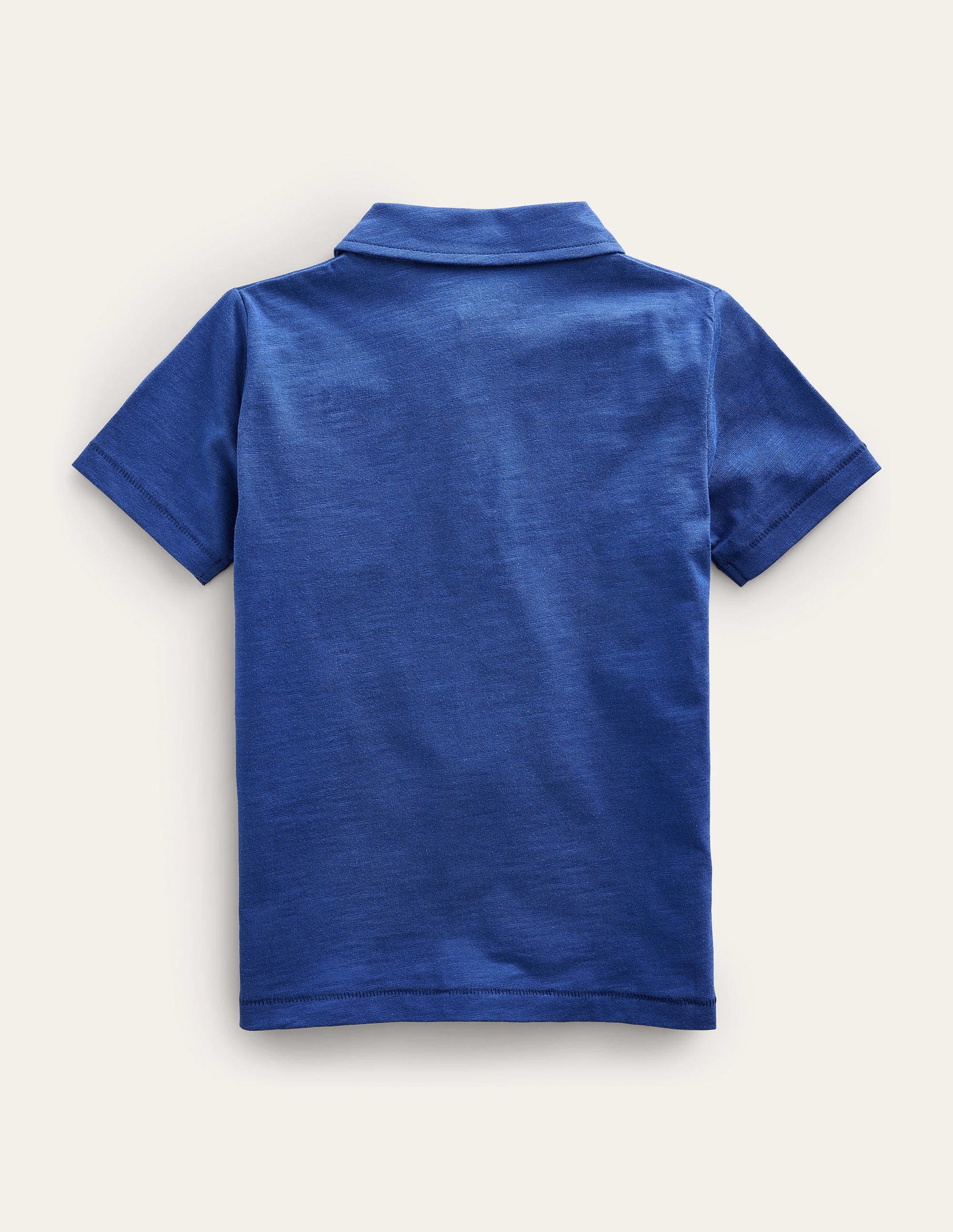 Slub Polo Shirt-Starboard Blue - Image 2