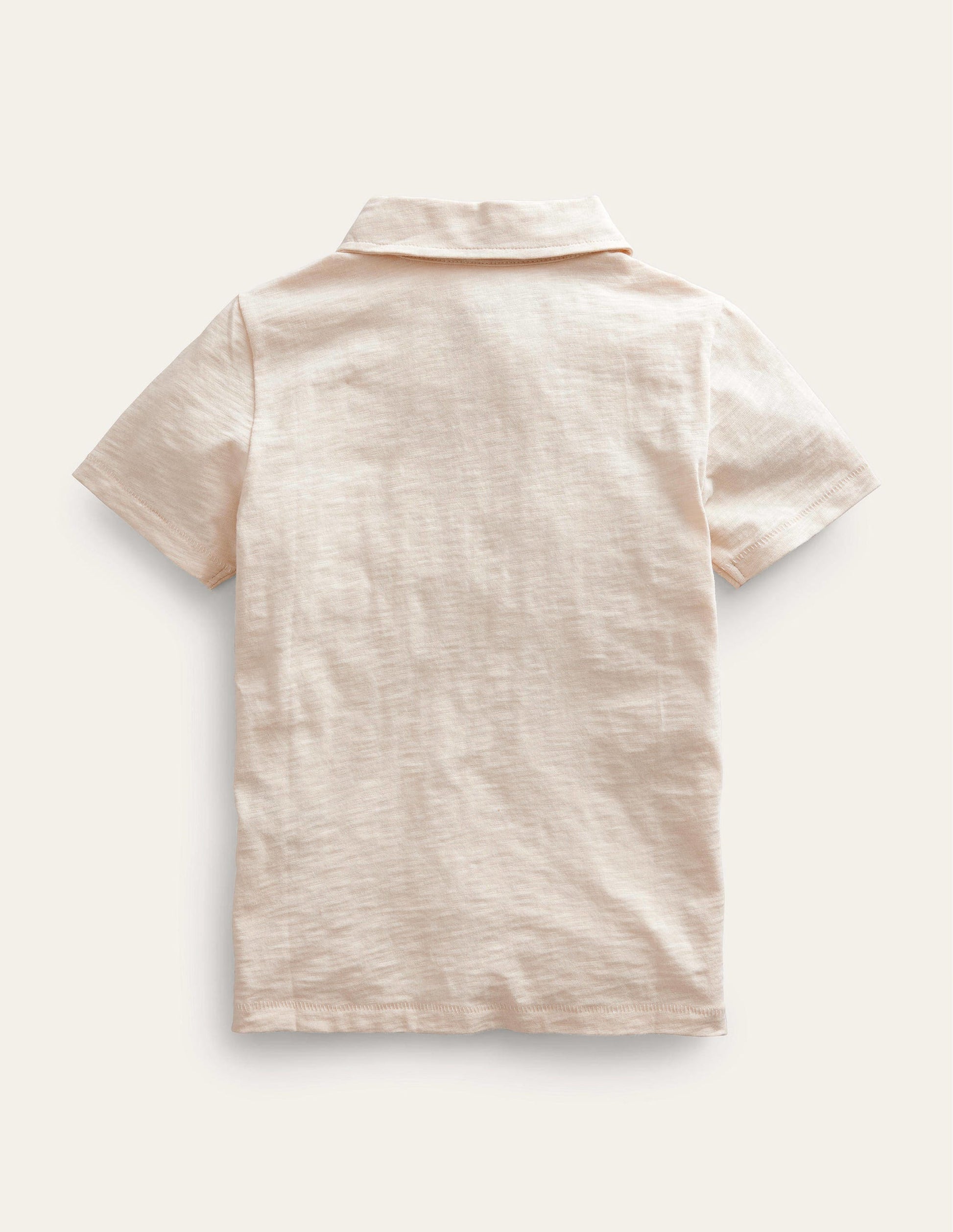 Slub Polo Shirt-Vanilla Pod White-2