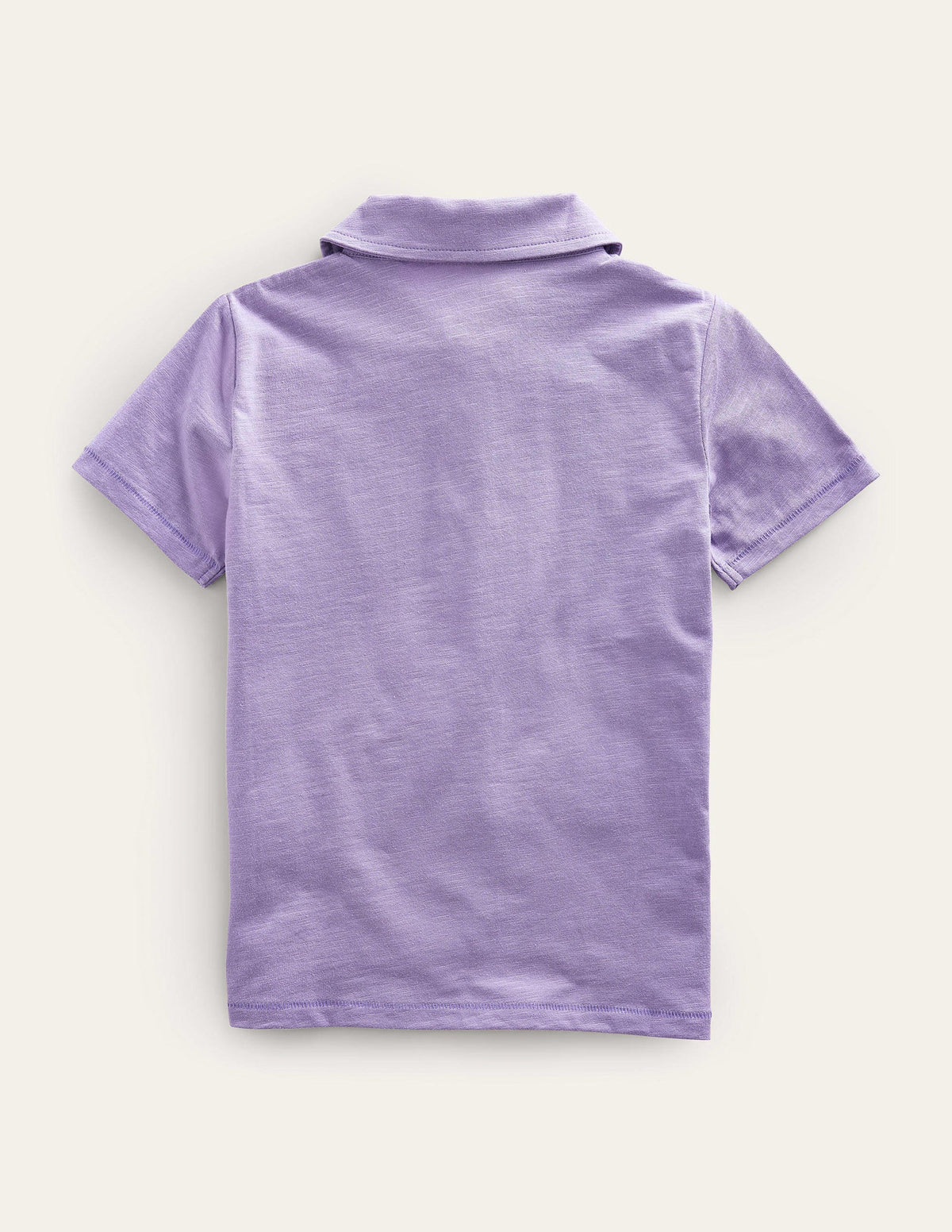 Slub Polo Shirt-Misty Lavender-2