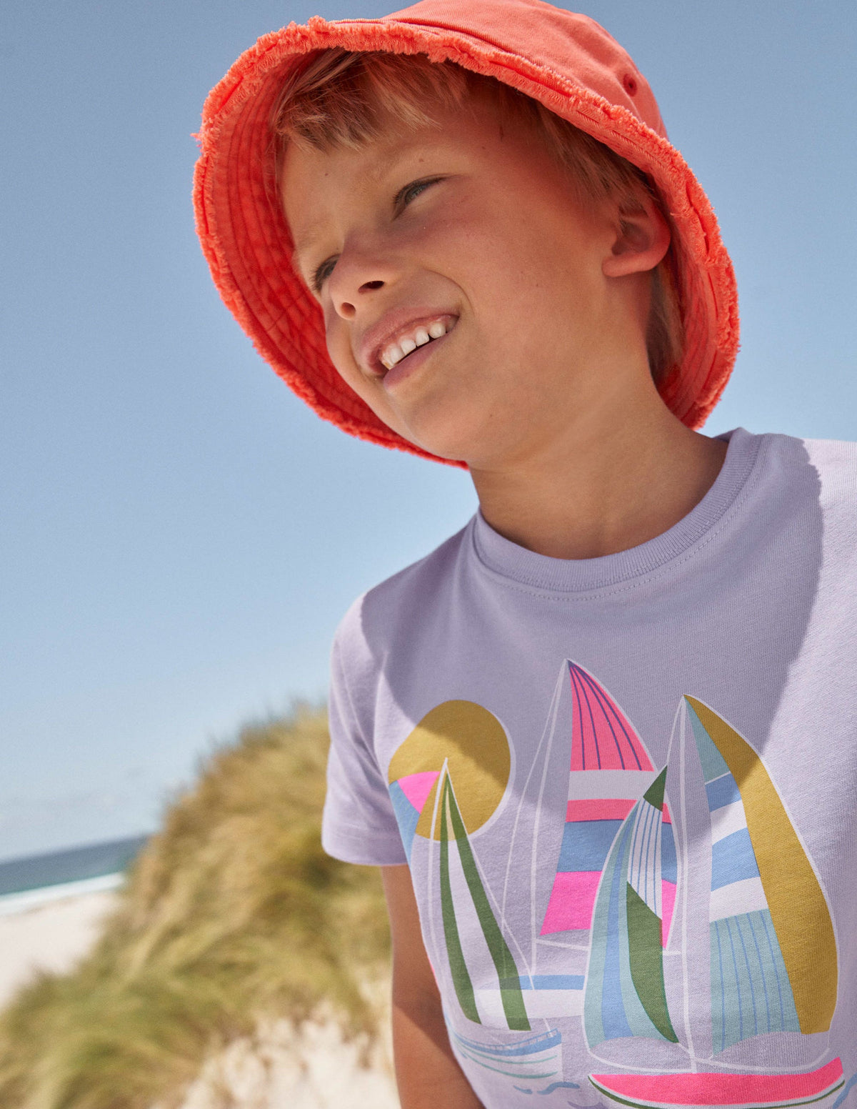 Graphic-Print Cotton T-Shirt-Misty Lavender - Image 5