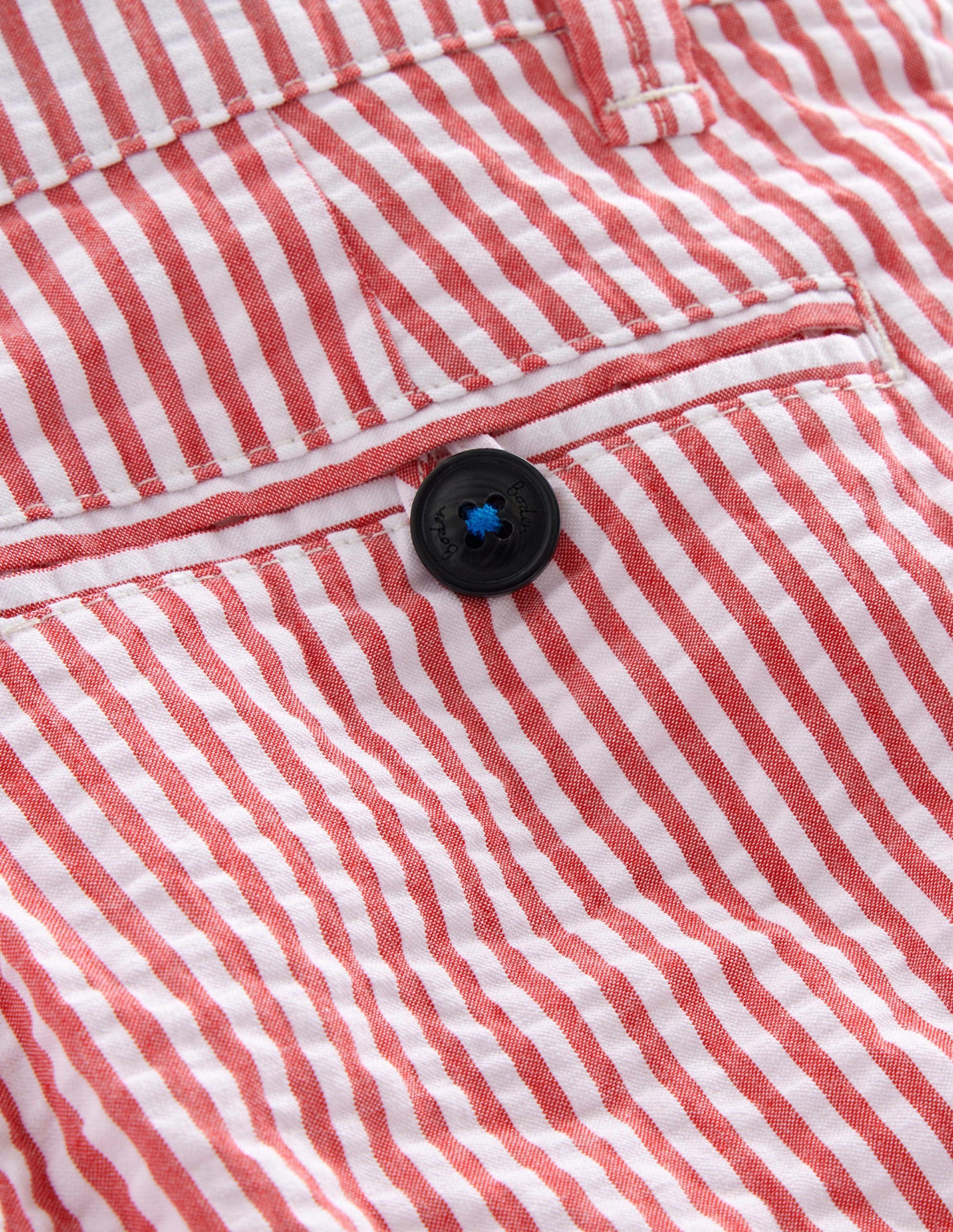 Seersucker Shorts-Jam Red/Ivory Stripe-3