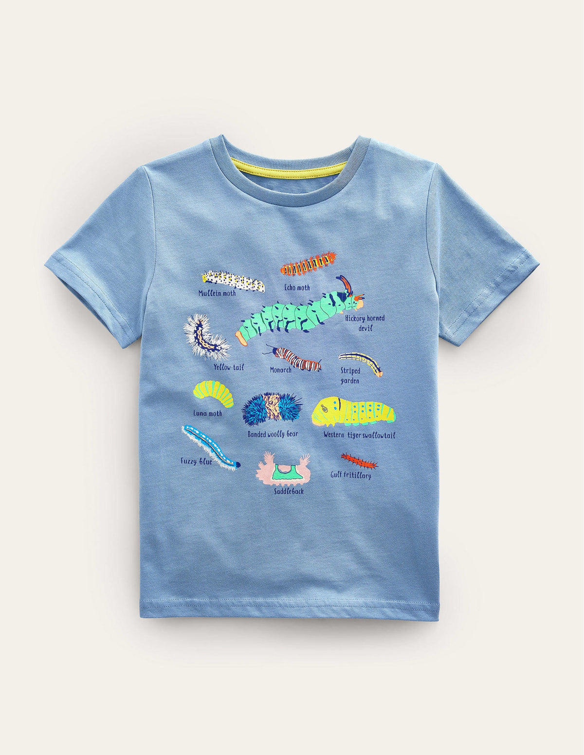 Animal Education T-shirt-Pebble Blue Insects - Image 1