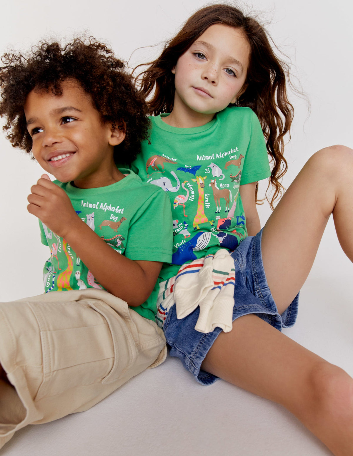 Animal Education T-shirt-Aloe Green Animal Alphabet-6