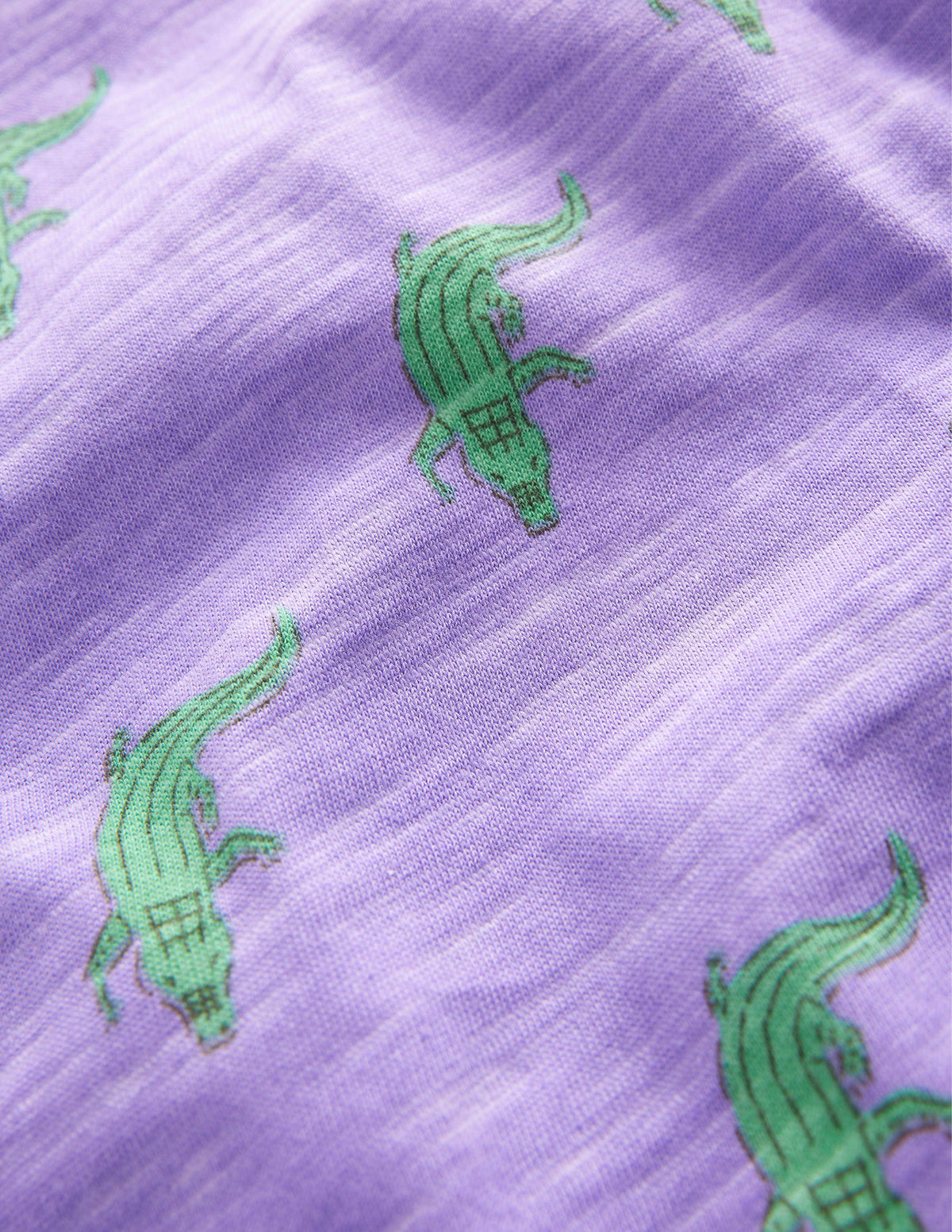 All-over Printed T-Shirt-Soft Lavender Purple Croc - Image 3