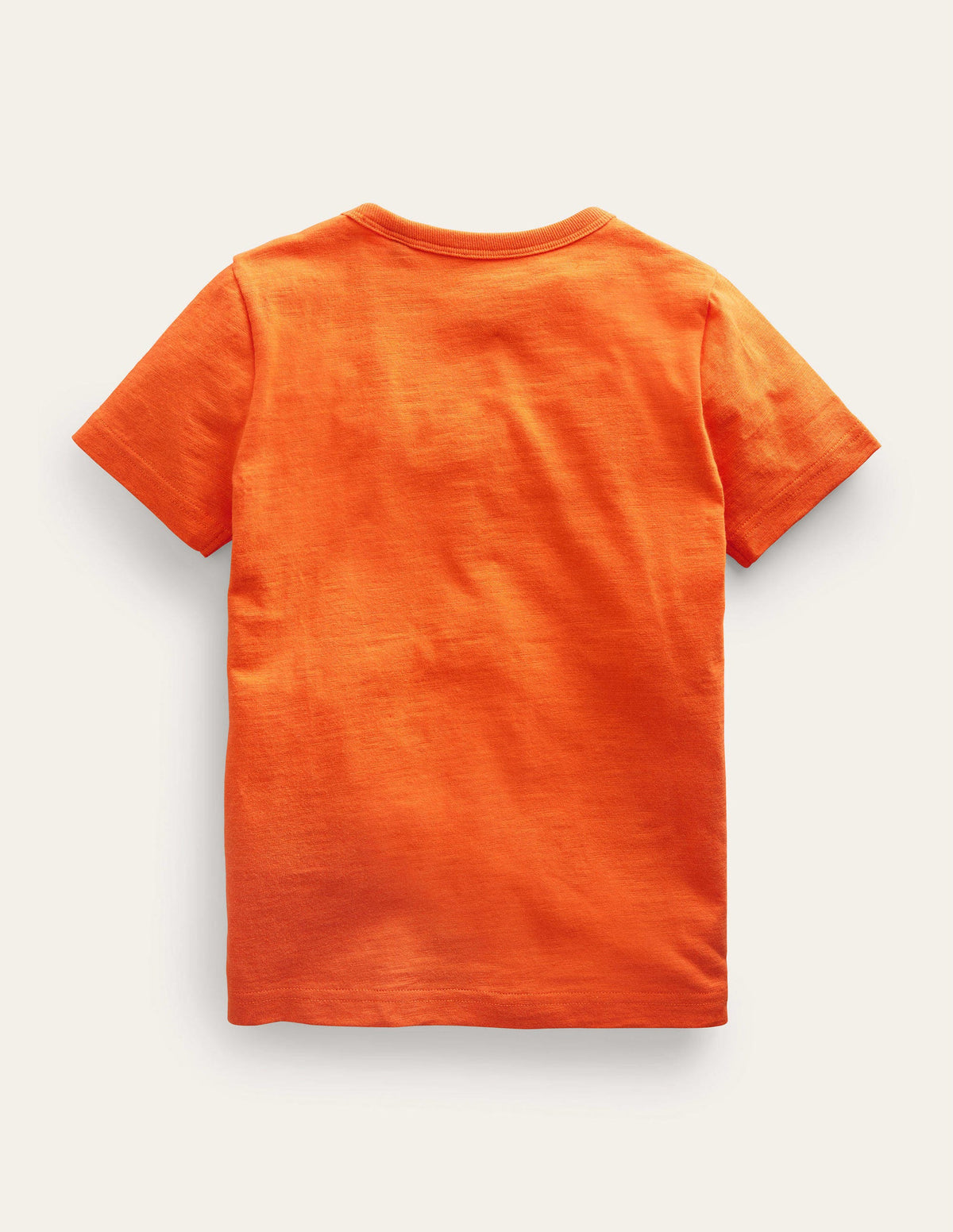 Animal Printed Cotton T-Shirt-Fire Opal Orange Rhino - Image 2