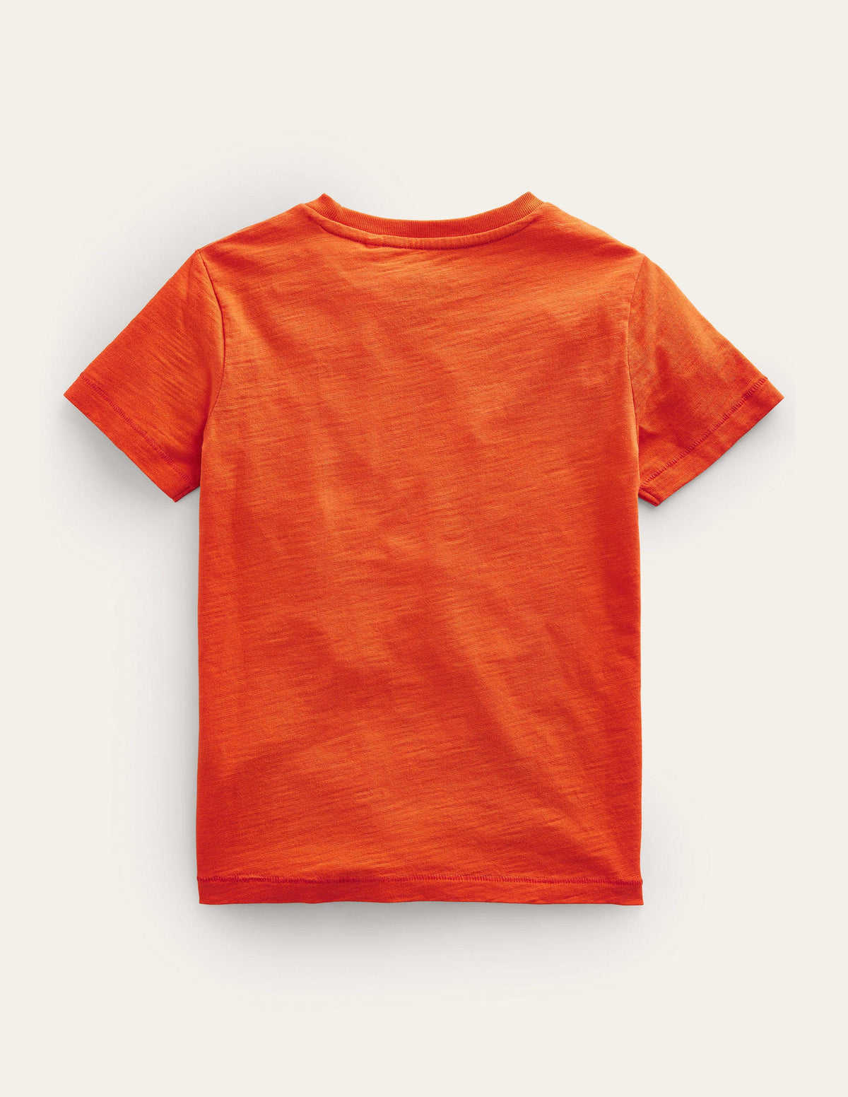Washed Slub T-shirt-Mandarin Orange-2