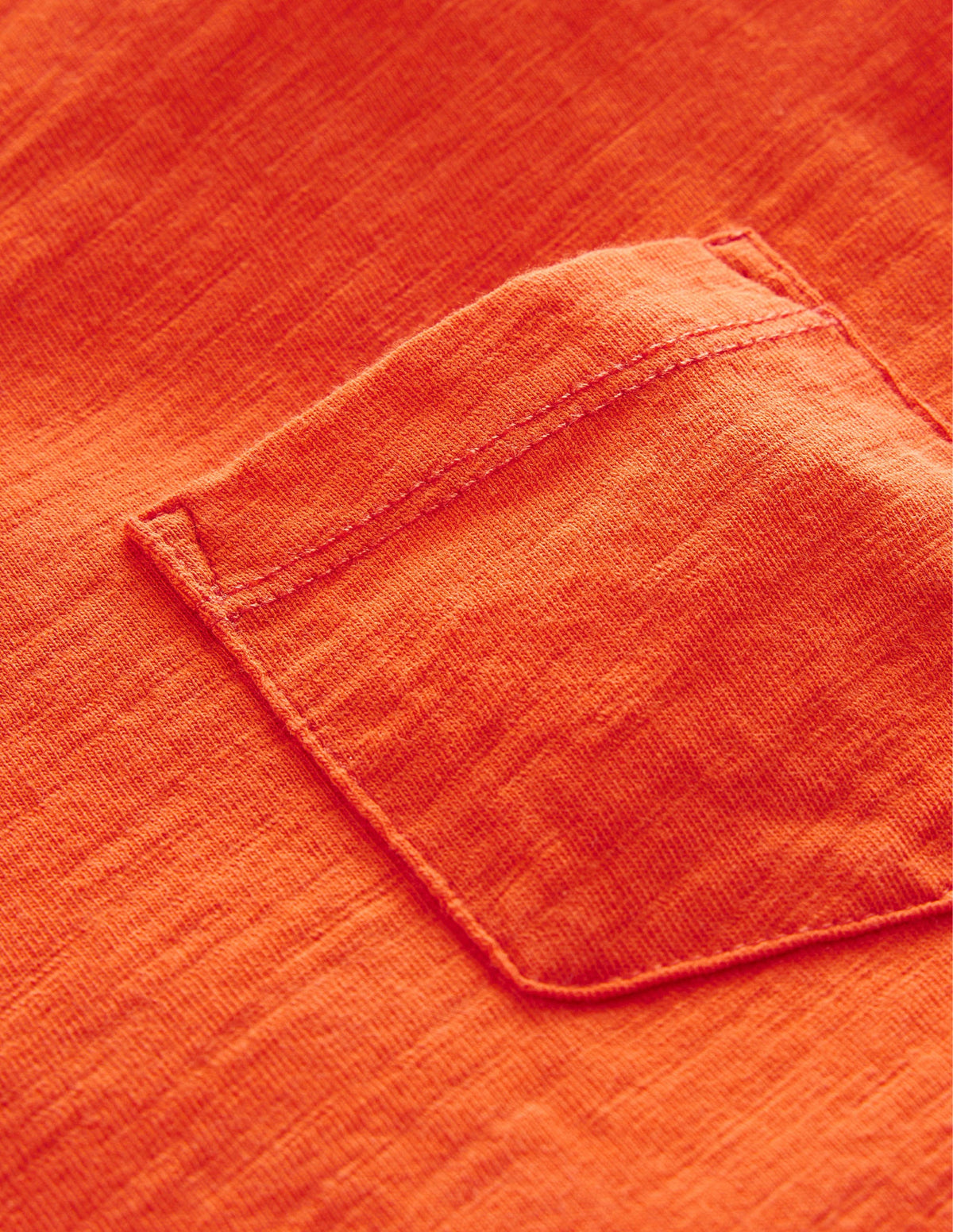 Washed Slub T-shirt-Mandarin Orange - Image 3