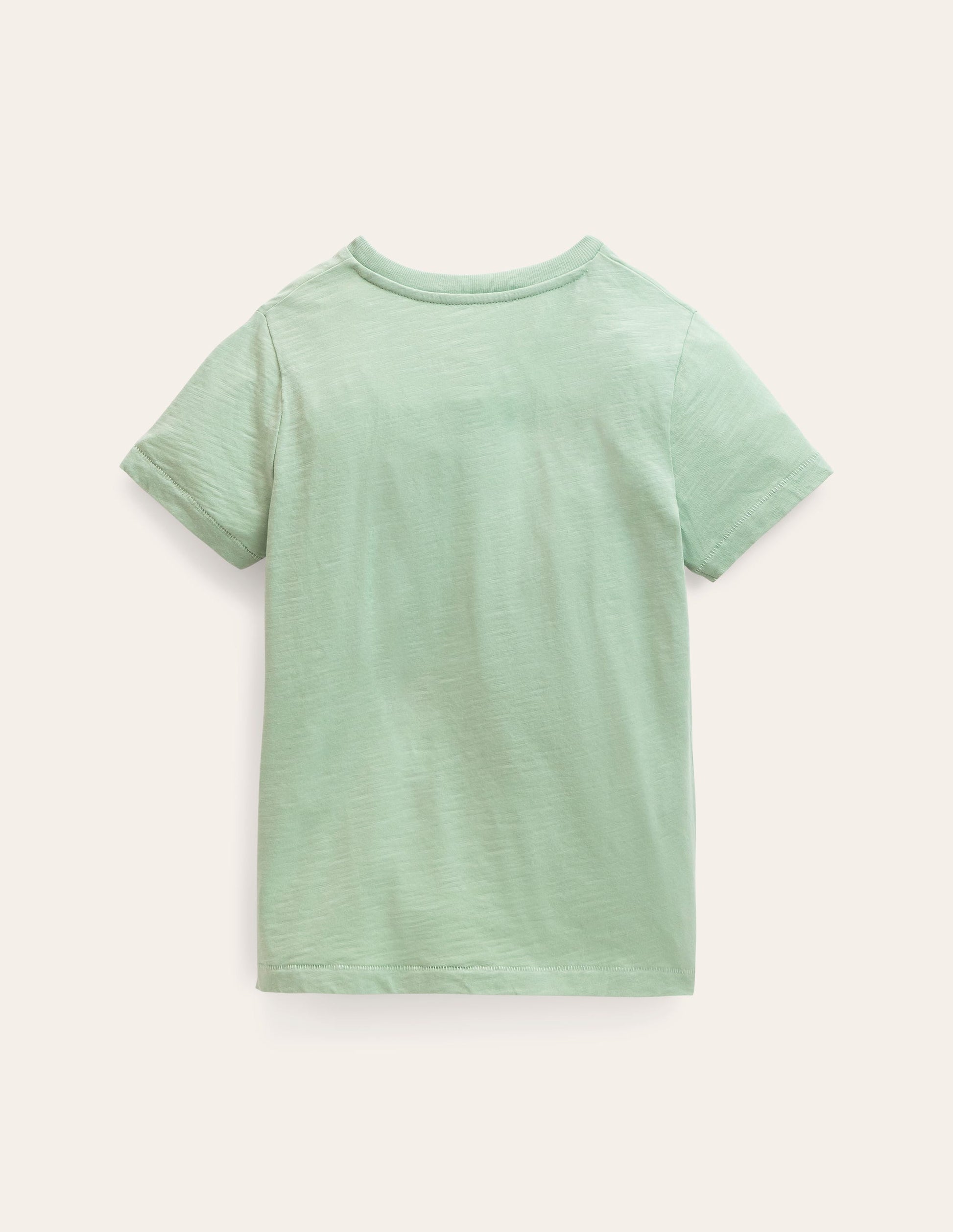 Washed Slub T-shirt-Deep Grass Green-2