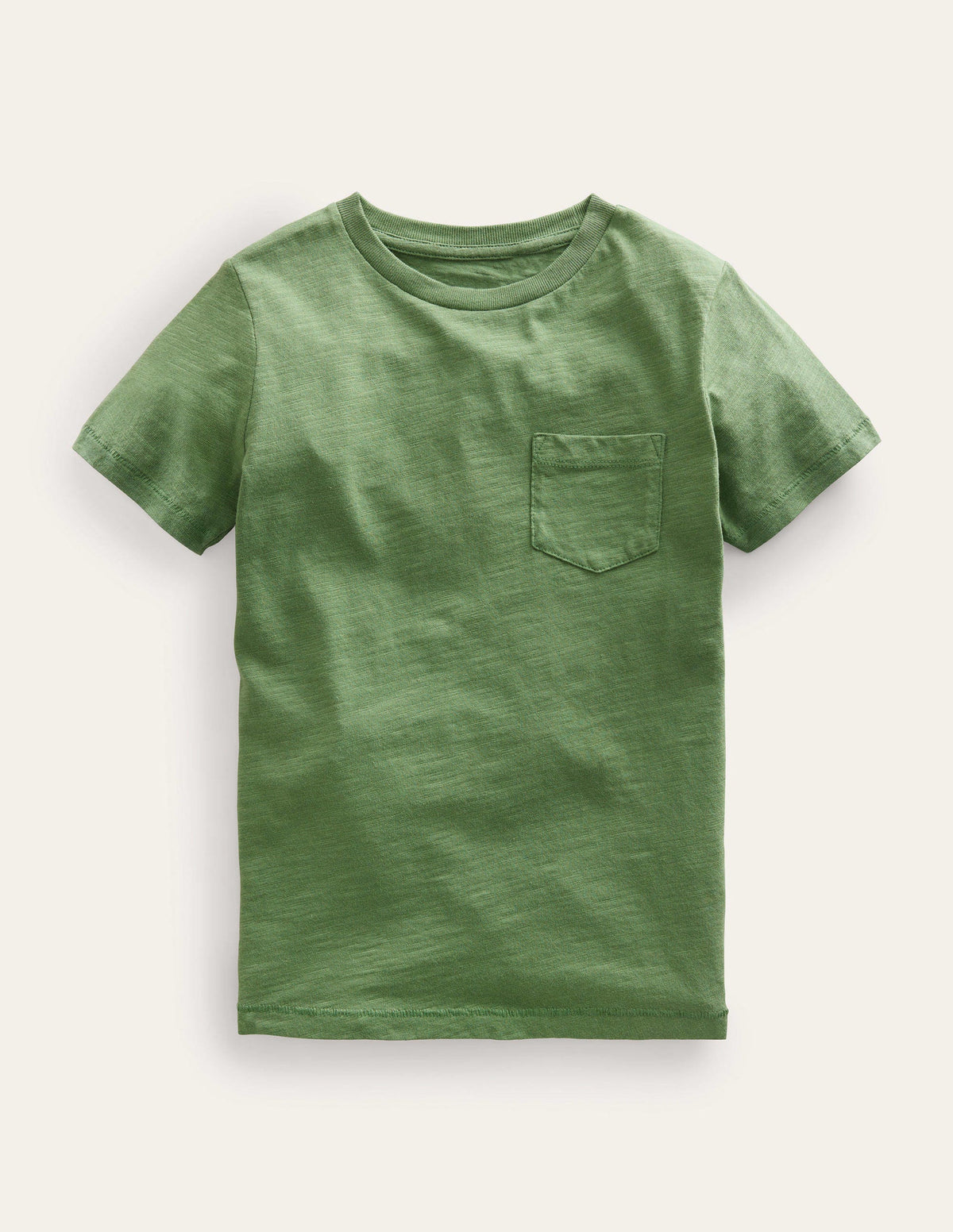 Washed Slub T-shirt-Safari Green-1
