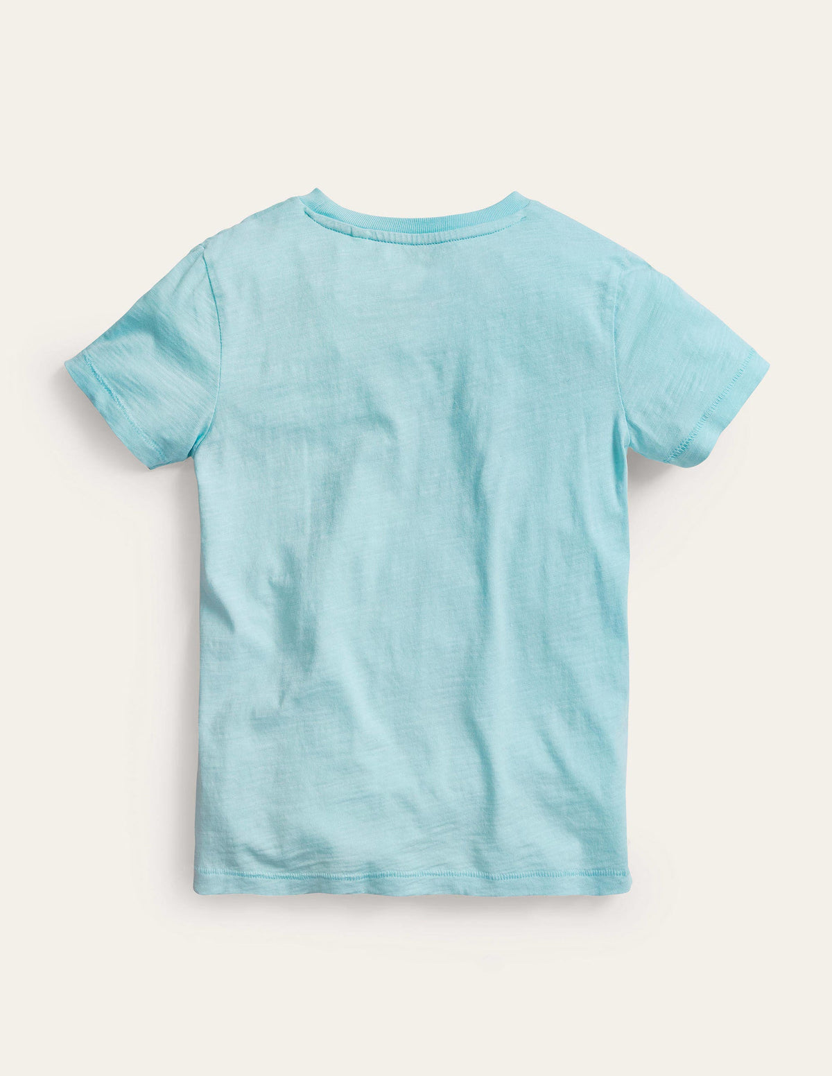 Washed Slub T-shirt-Light Blue-2