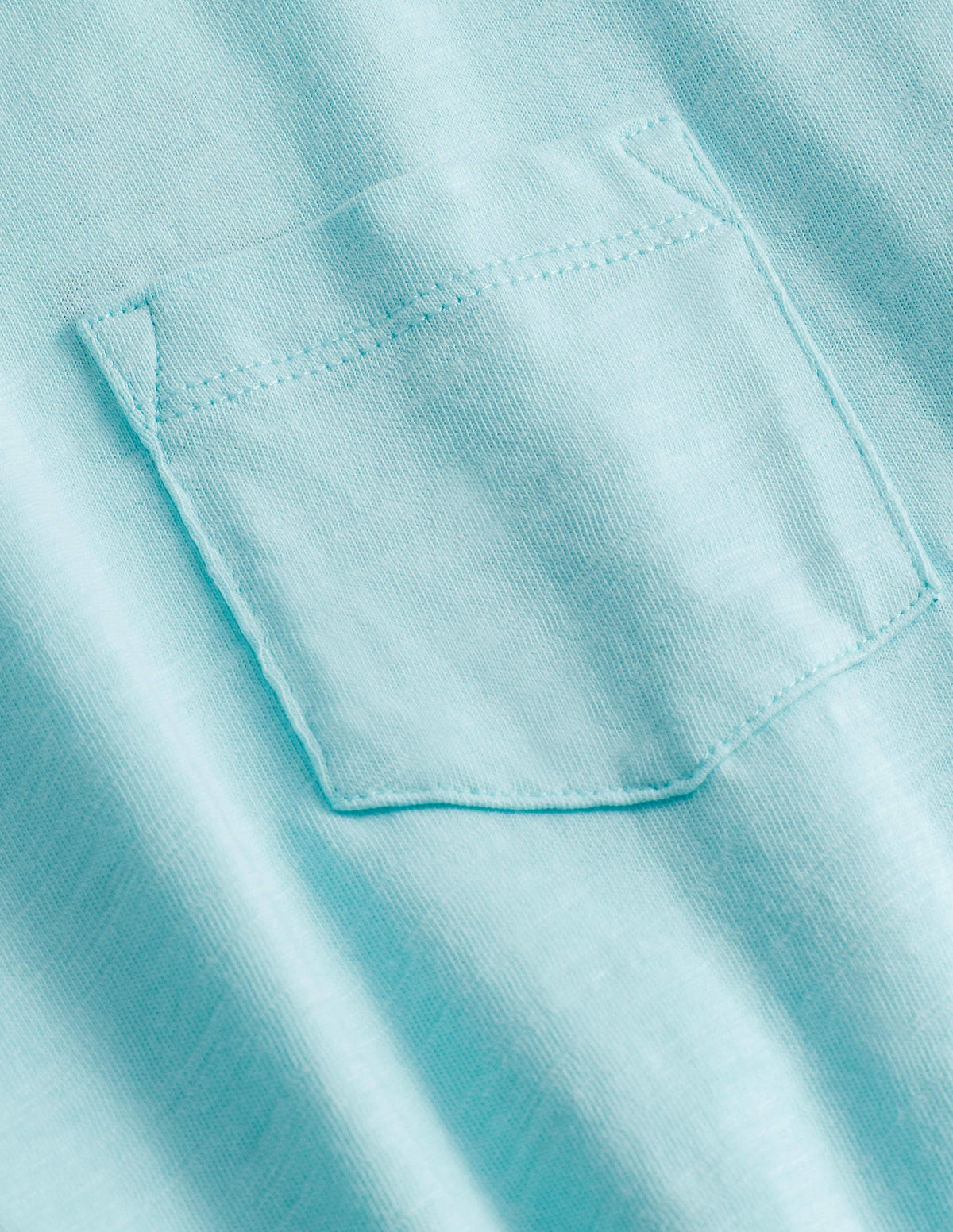 Washed Slub T-shirt-Light Blue - Image 3