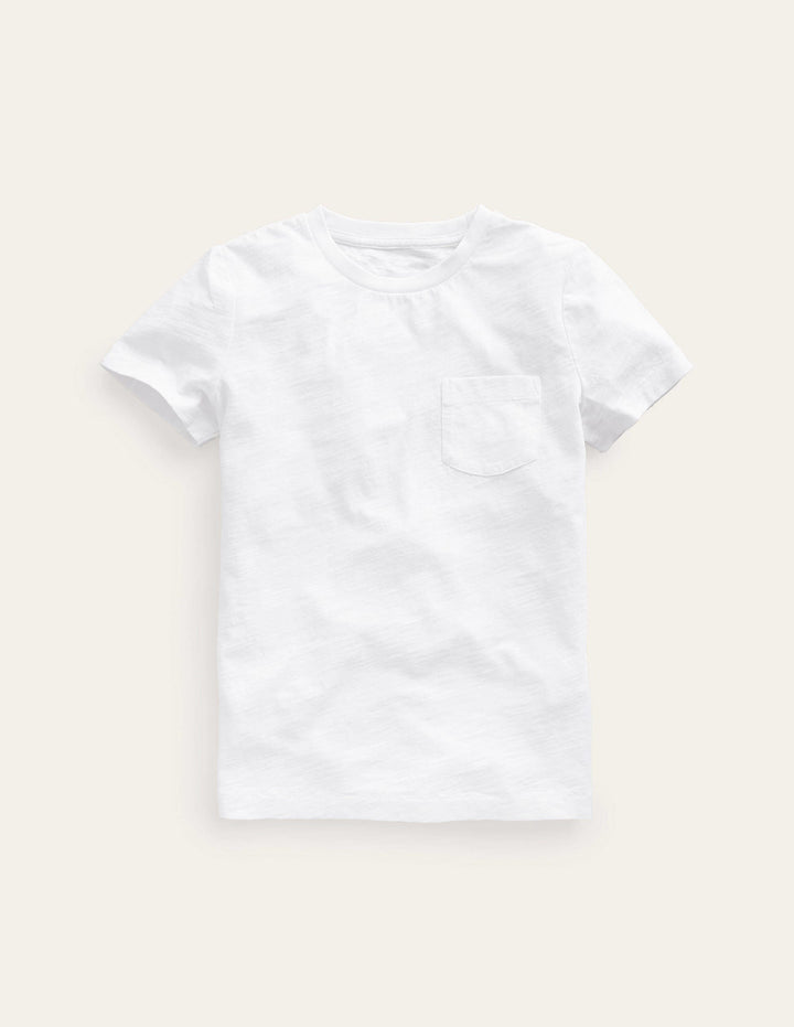 Washed Slub T-shirt-White