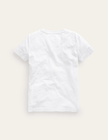 Washed Slub T-shirt-White-2