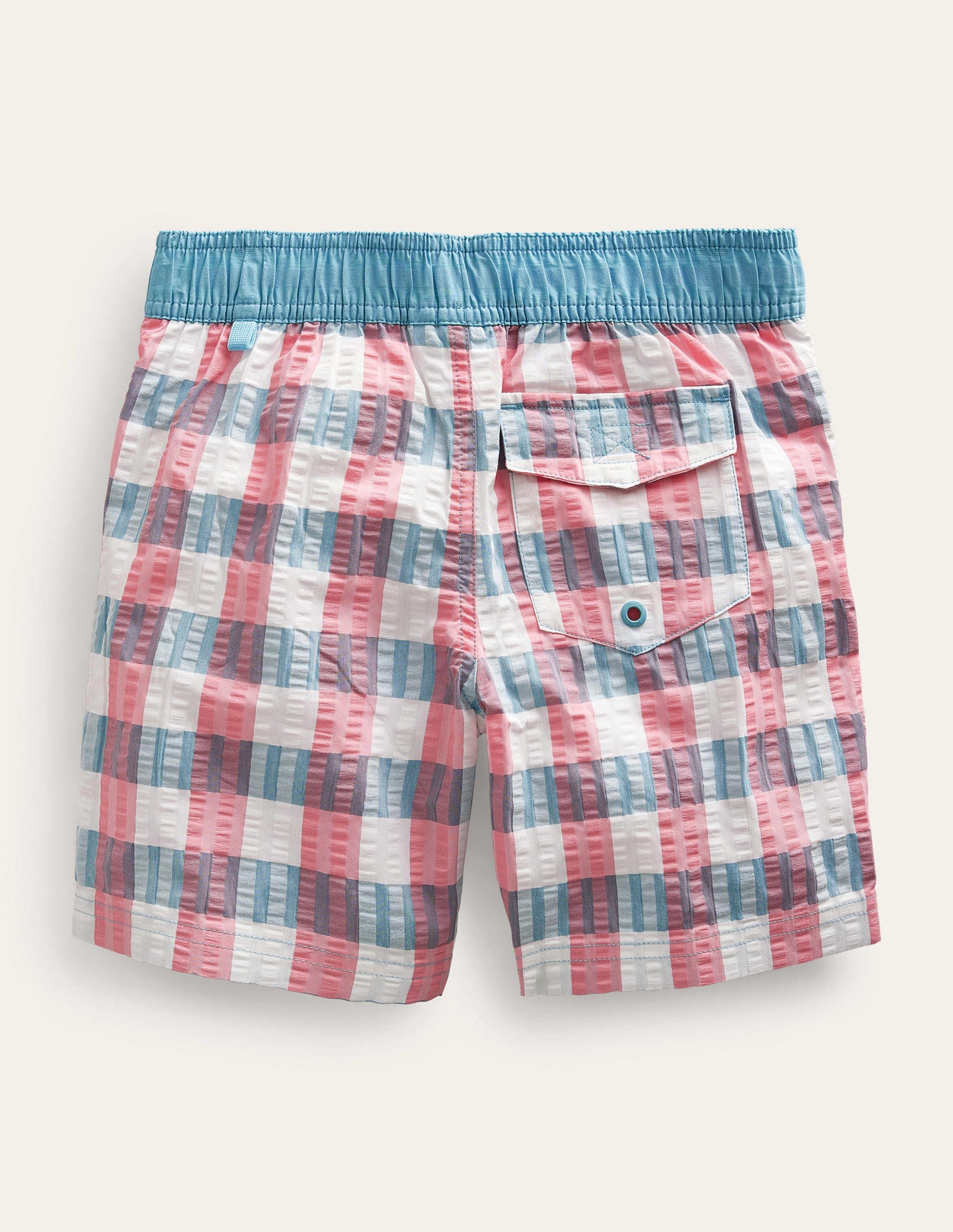 Board Shorts-Pink/Green Check-2