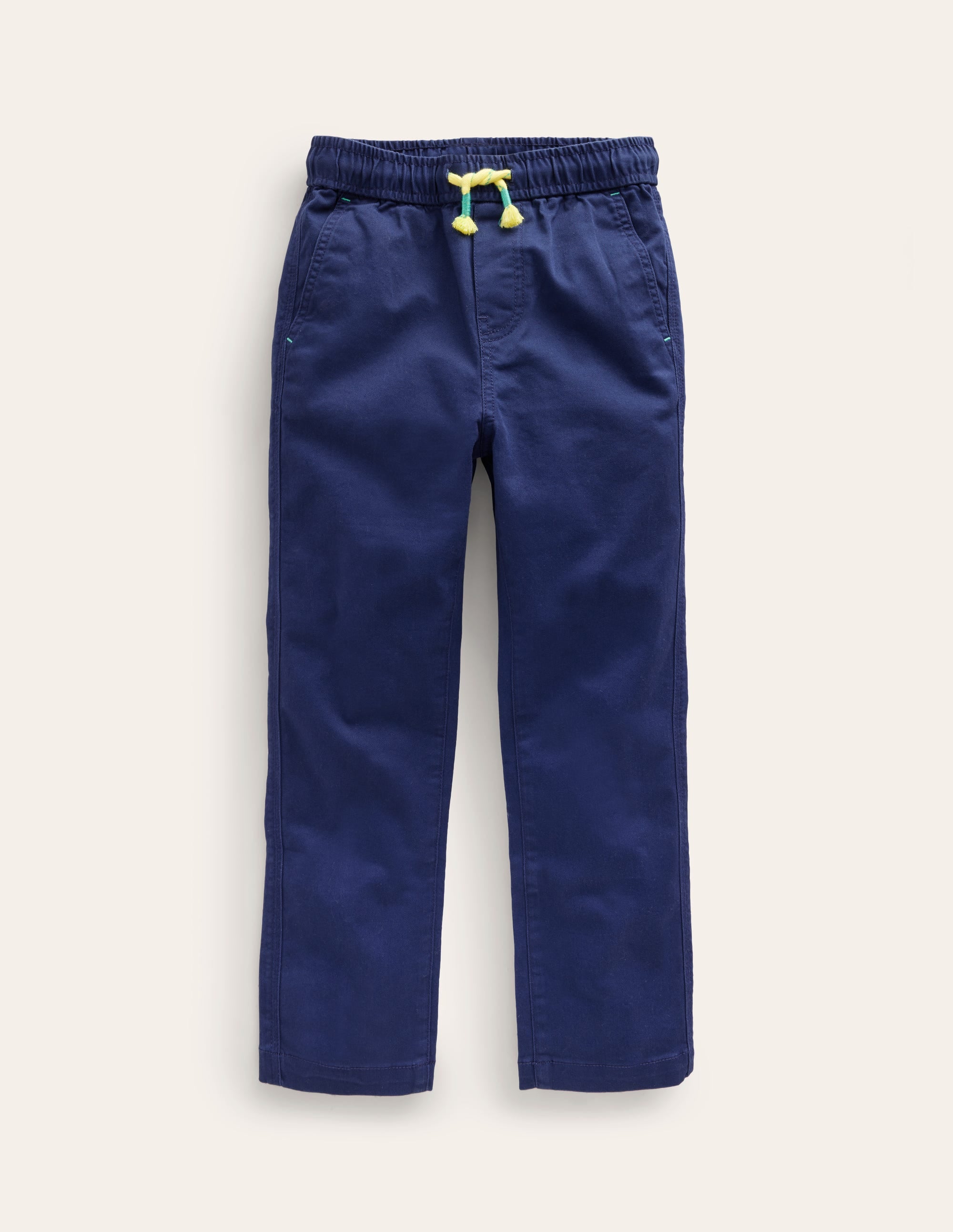 Slim Pull-On Pants-College Navy - Image 1