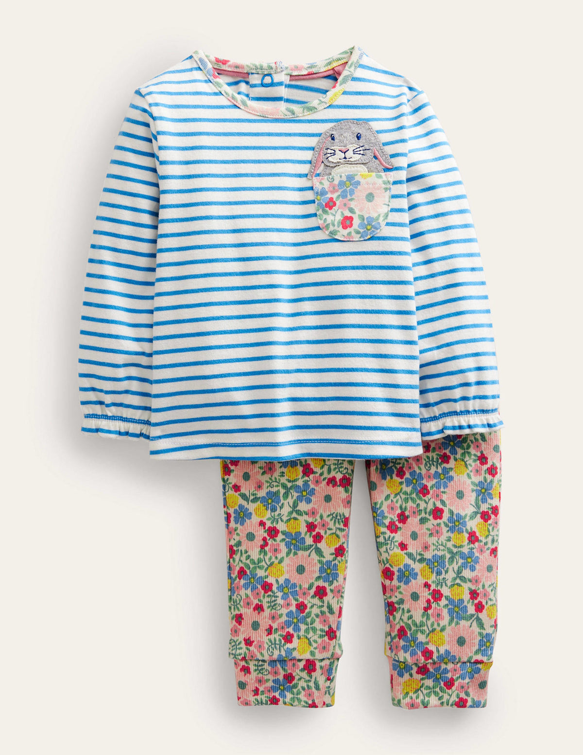 Jersey Logo Pocket Playset-Vanilla Pod Baby Fossil Floral-1