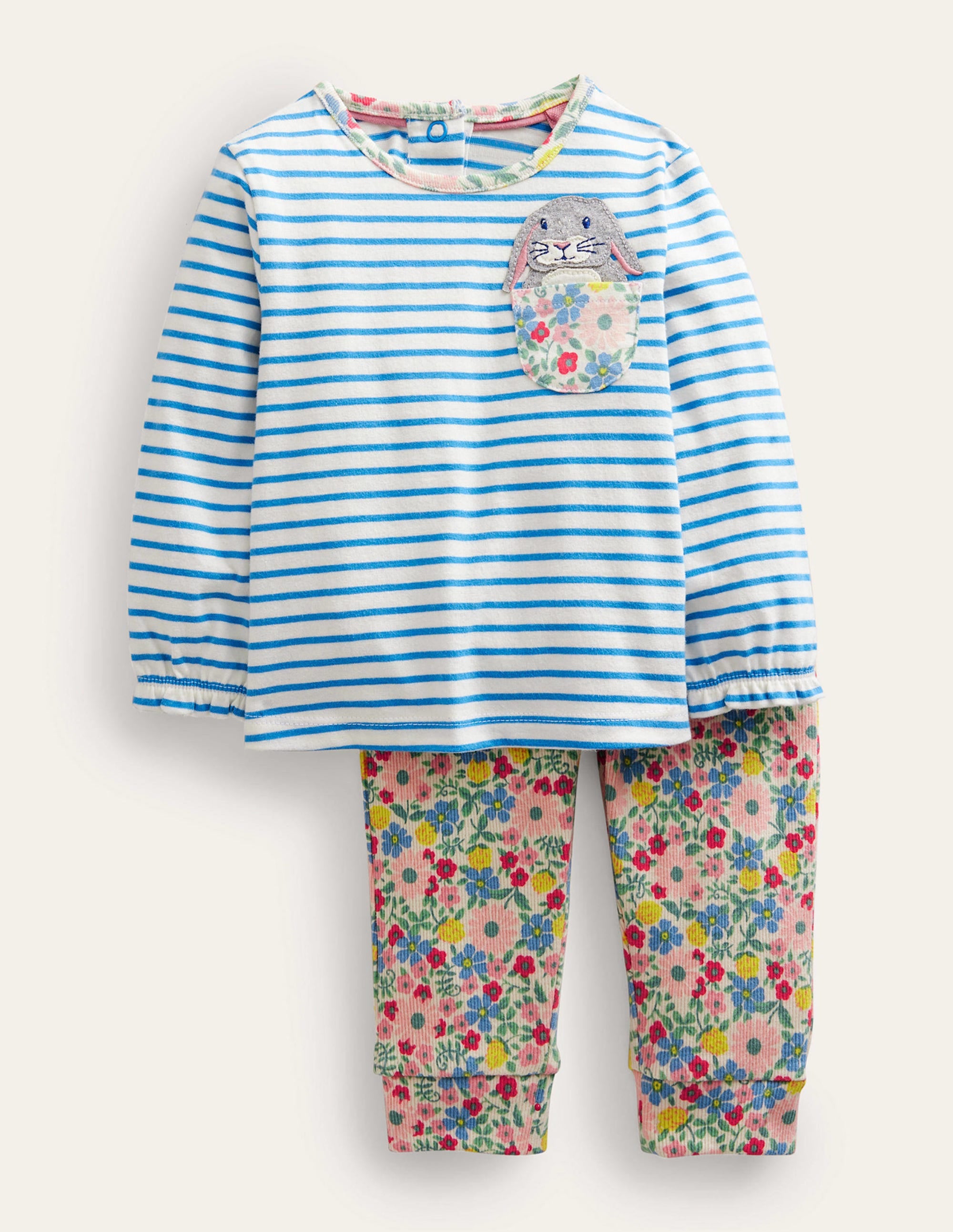 Jersey Logo Pocket Playset-Vanilla Pod Baby Fossil Floral - Image 1