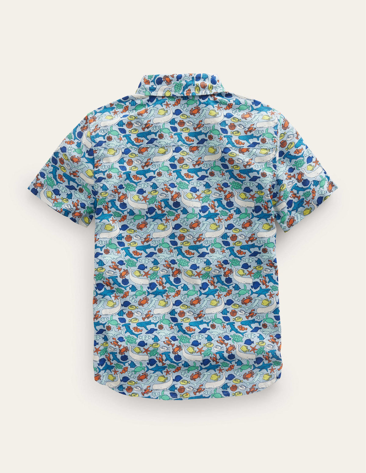 Cotton Linen Shirt-Multi Micro Reef - Image 2