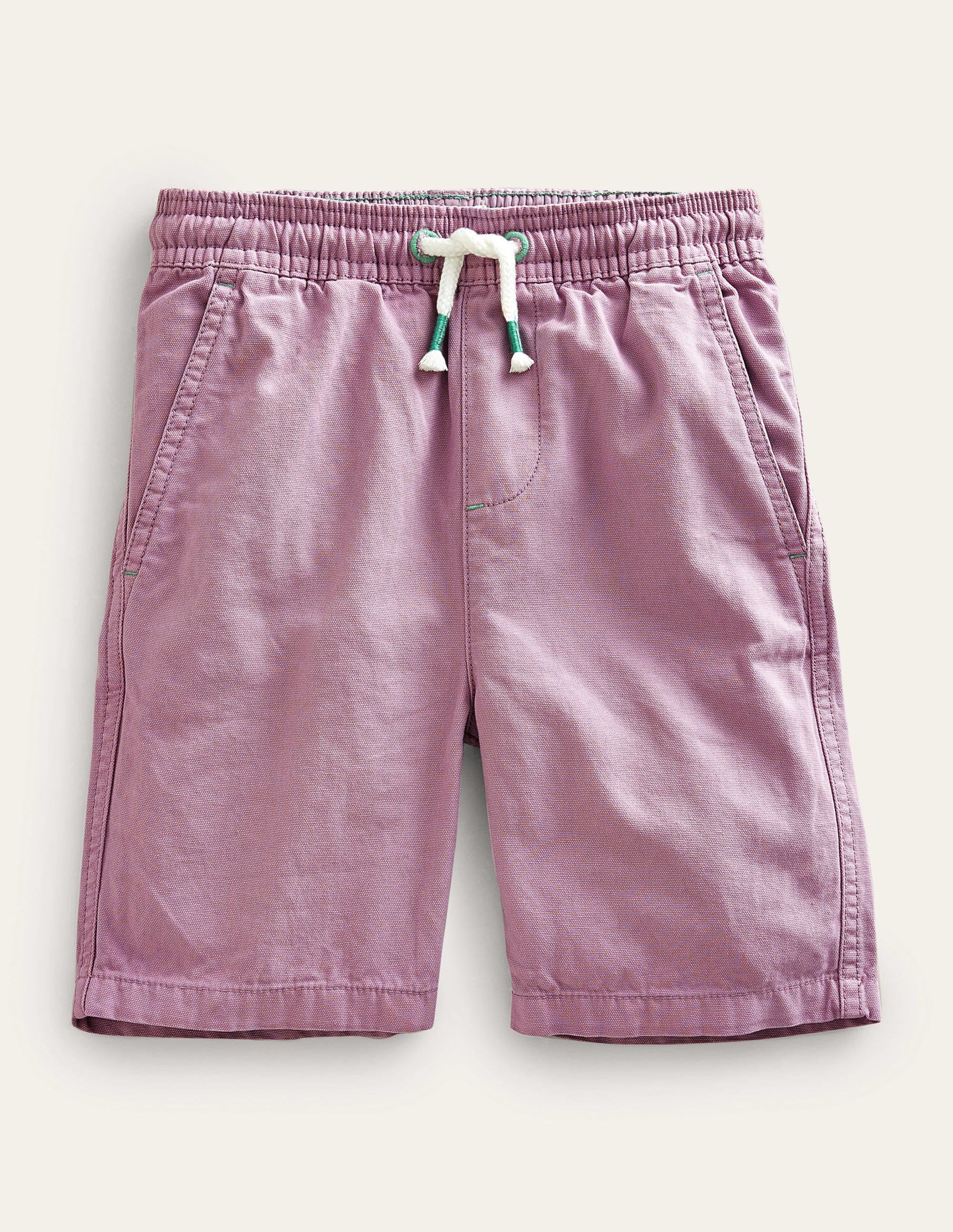 Pull-on Drawstring Shorts-Smokey Lavender - Image 1