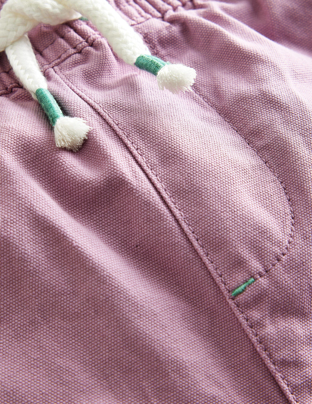 Pull-on Drawstring Shorts-Smokey Lavender - Image 3