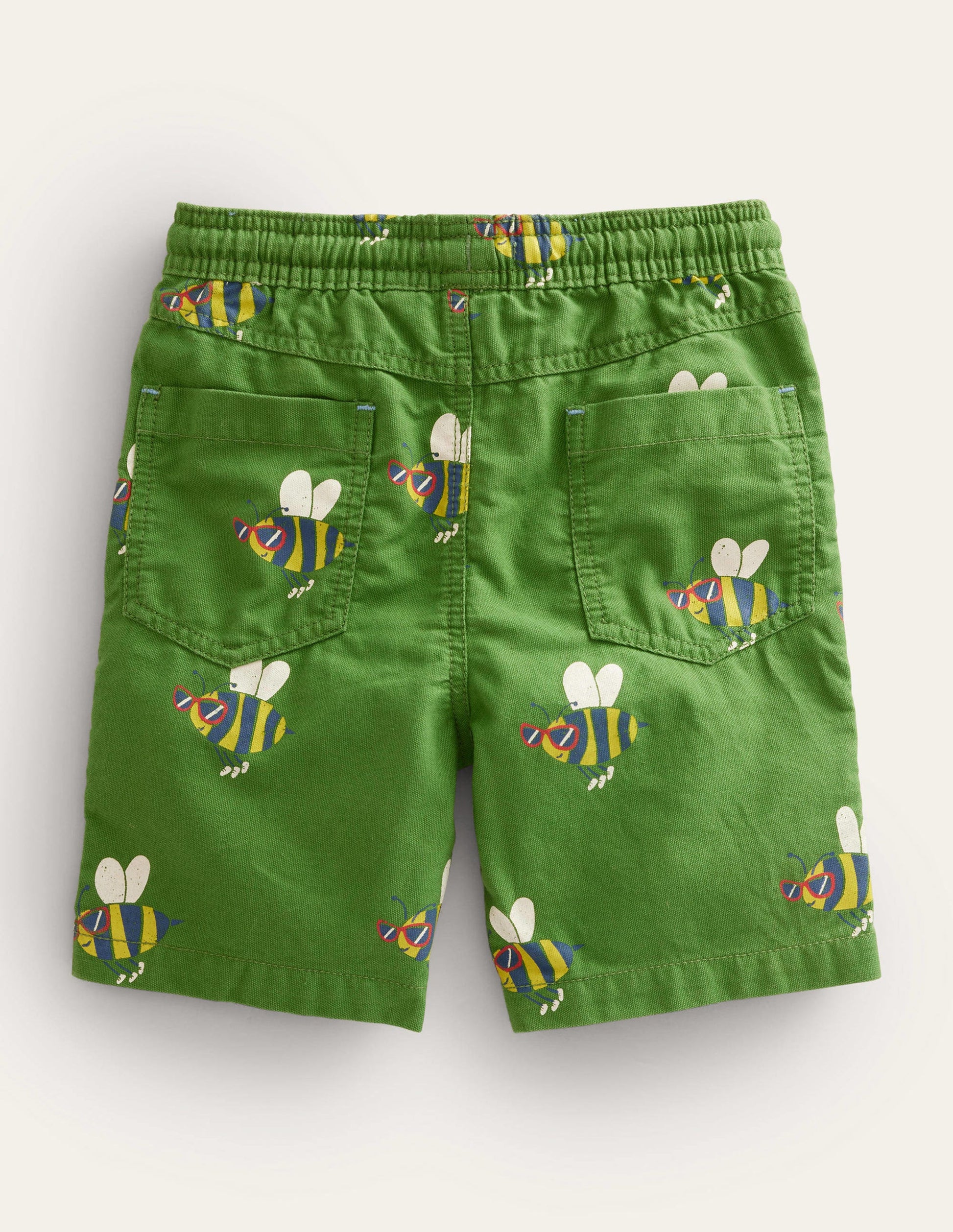 Pull-on Drawstring Shorts-Safari Green-2