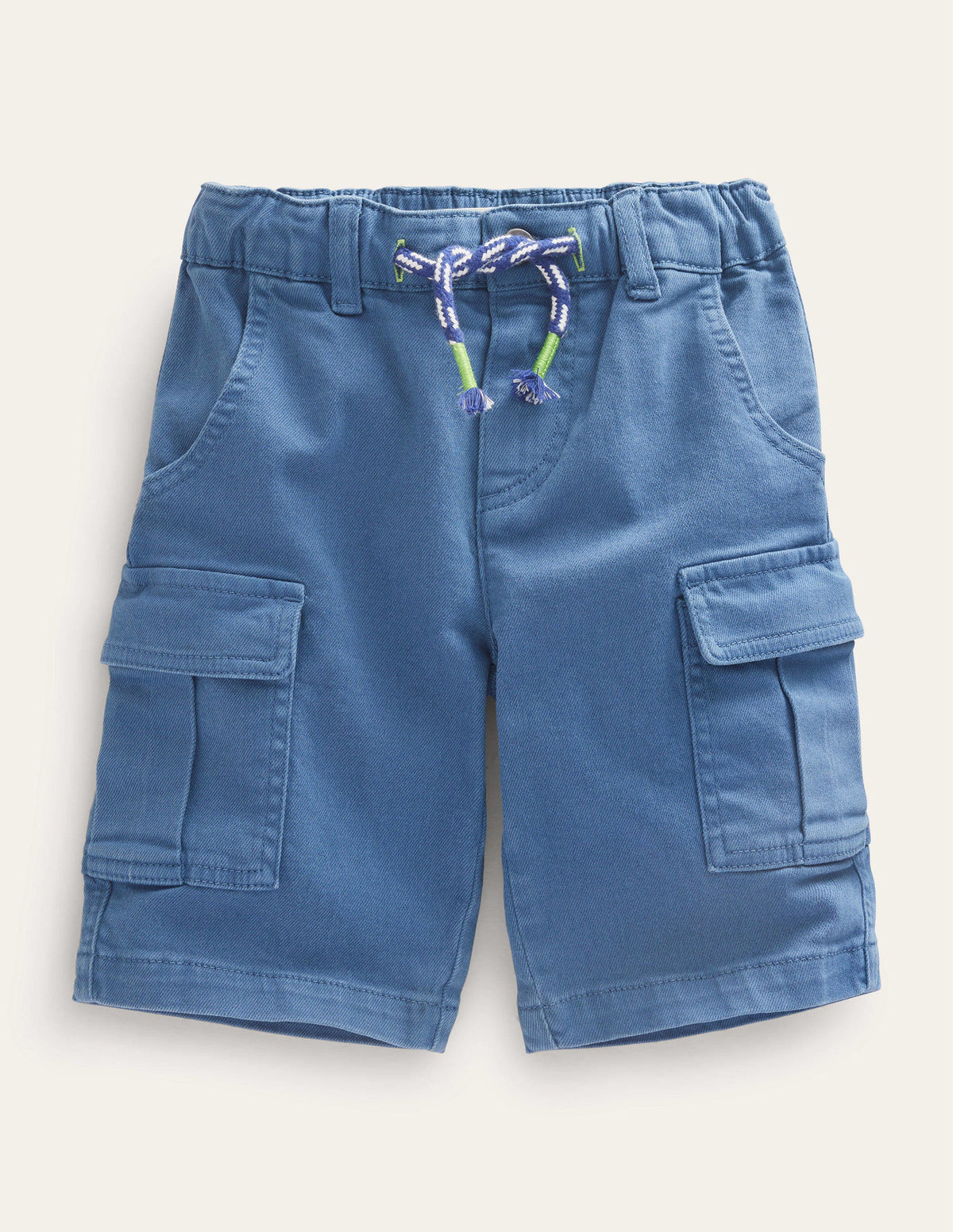 Garment Dye Cargo Shorts-Robot Blue - Image 1