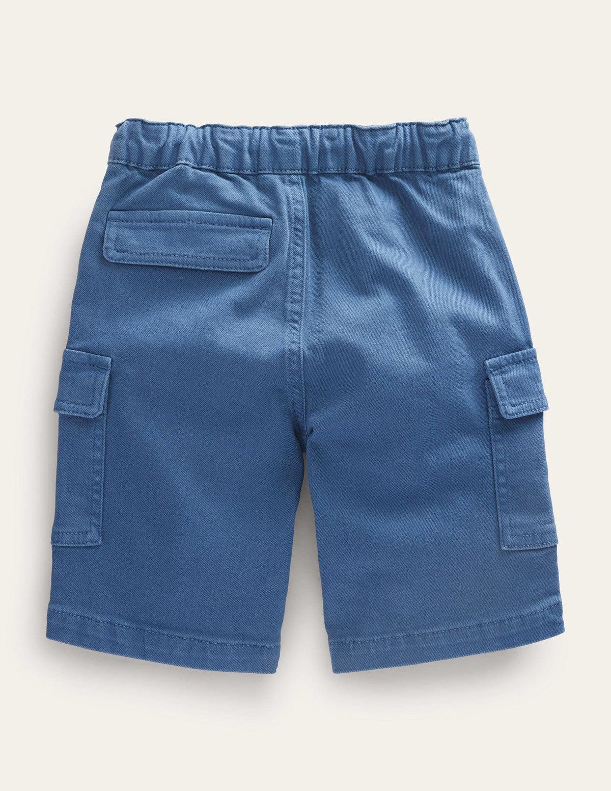 Garment Dye Cargo Shorts-Robot Blue-2