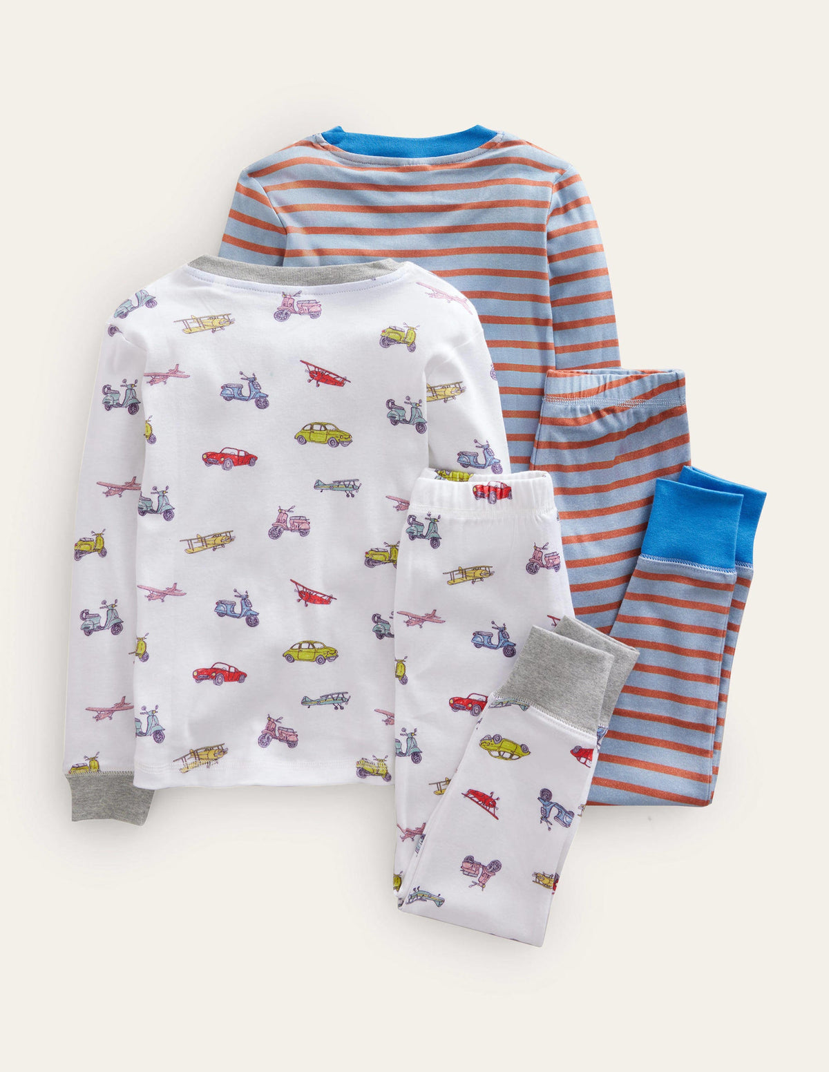 Snug Twin Pack Long Pajamas-Vehicles - Image 2