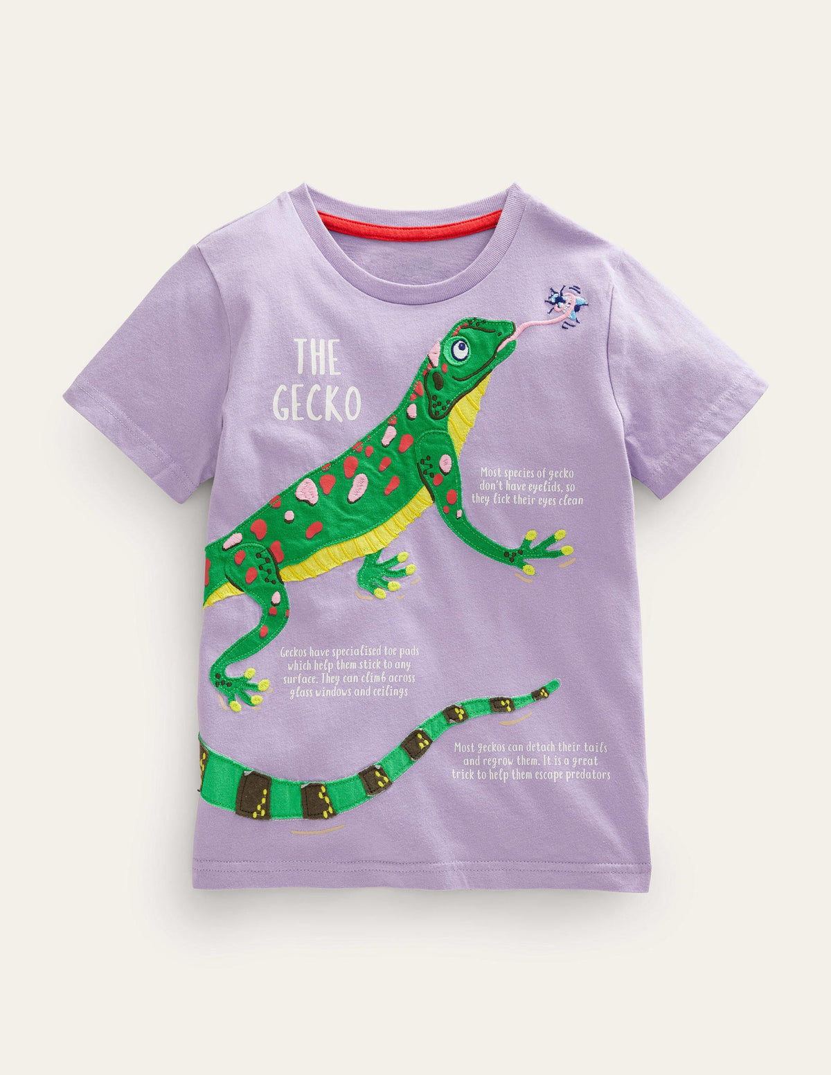 Animal Facts T-shirt-Misty Lavender Lizard - Image 1